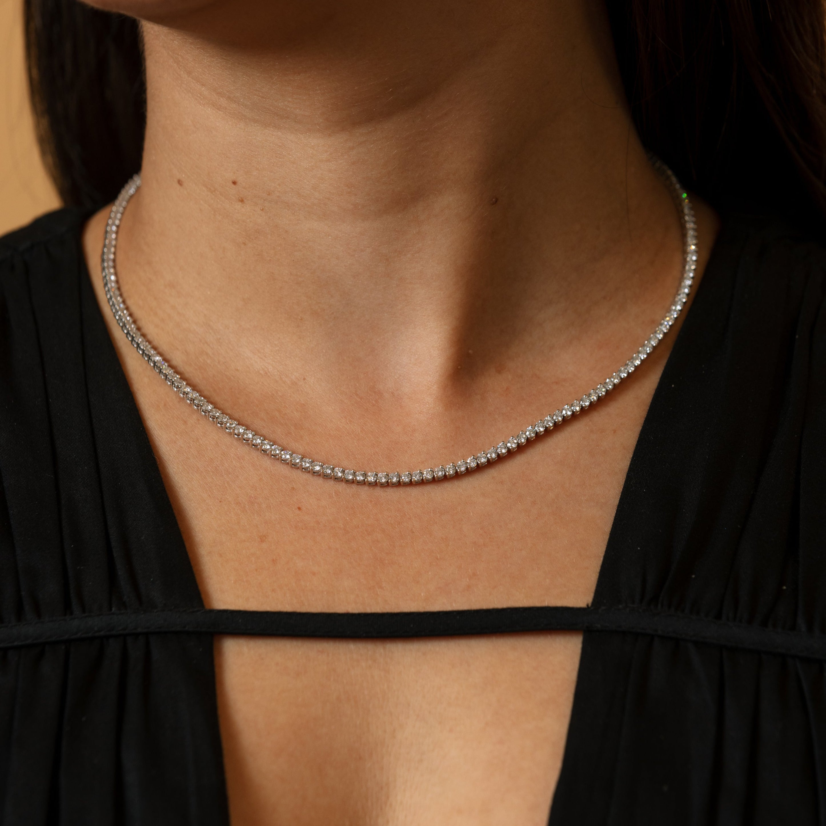 DIAMOND RIVIERE NECKLET 6.62CT