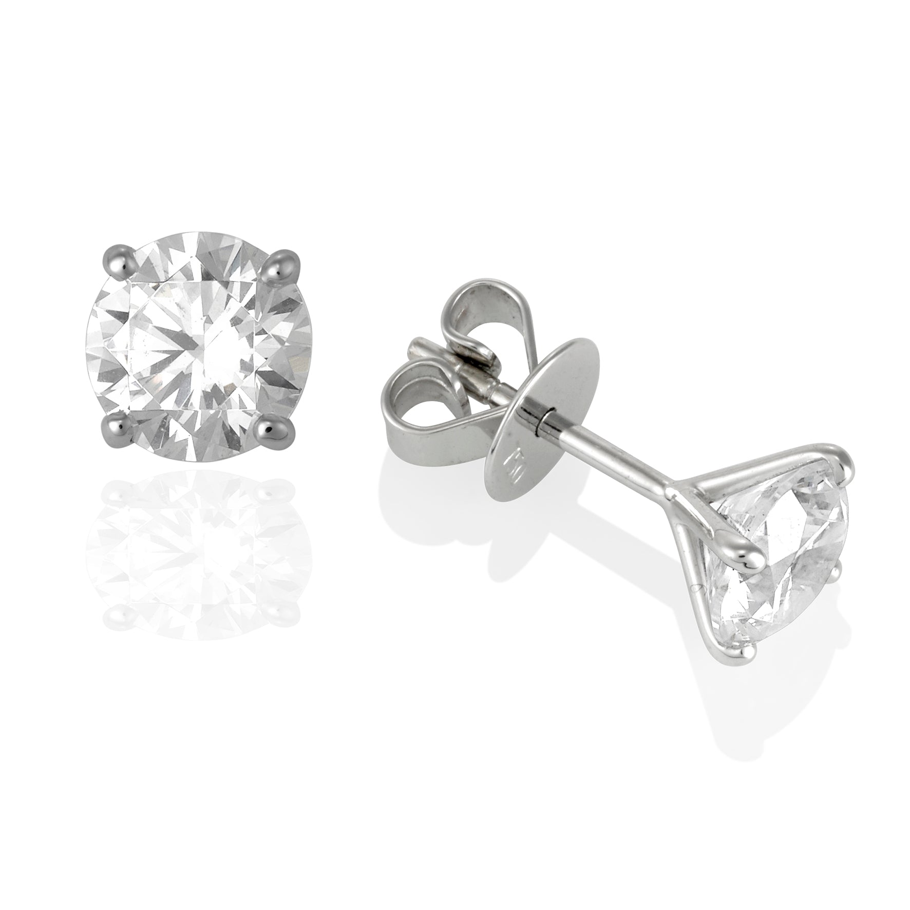 DIAMOND STUDS TOTAL 1.80CT