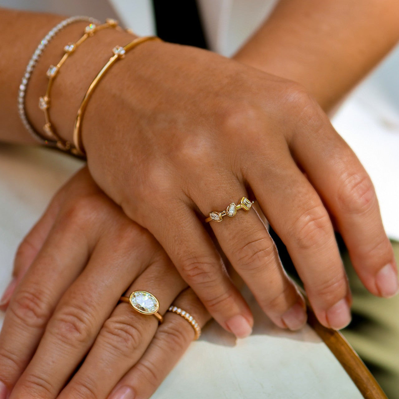 DIAMOND BEZEL SET RING