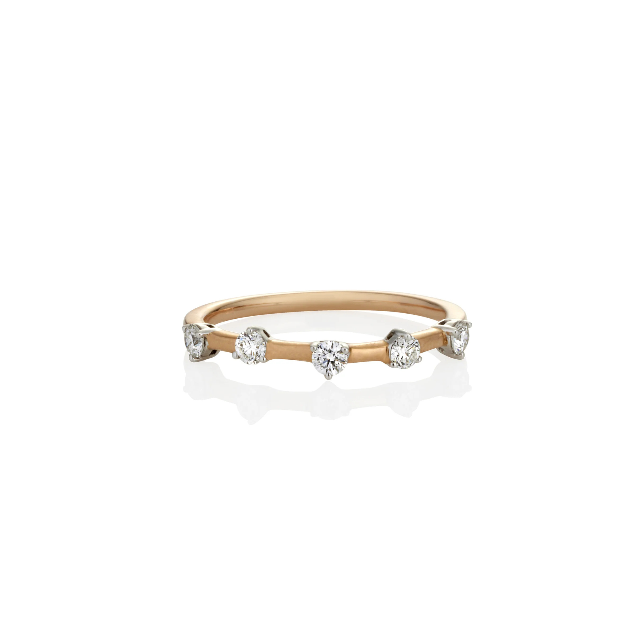 5 STONE SET STACKER RING