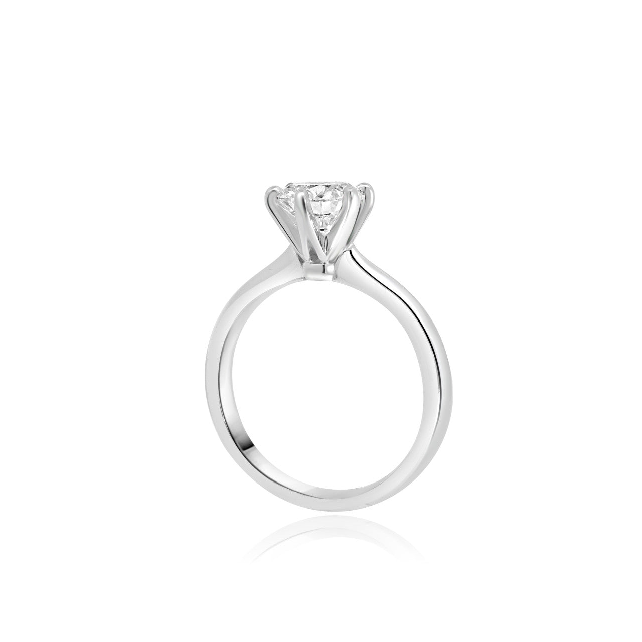 6 CLAW DIAMOND ENGAGEMENT RING