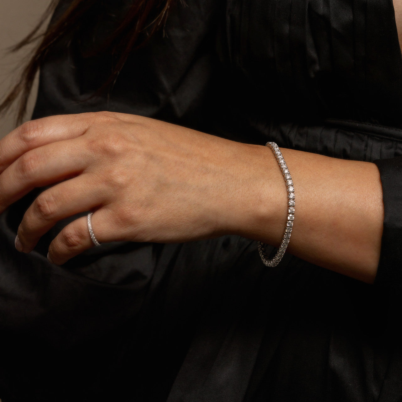 DIAMOND TENNIS BRACELET 7.12CTS