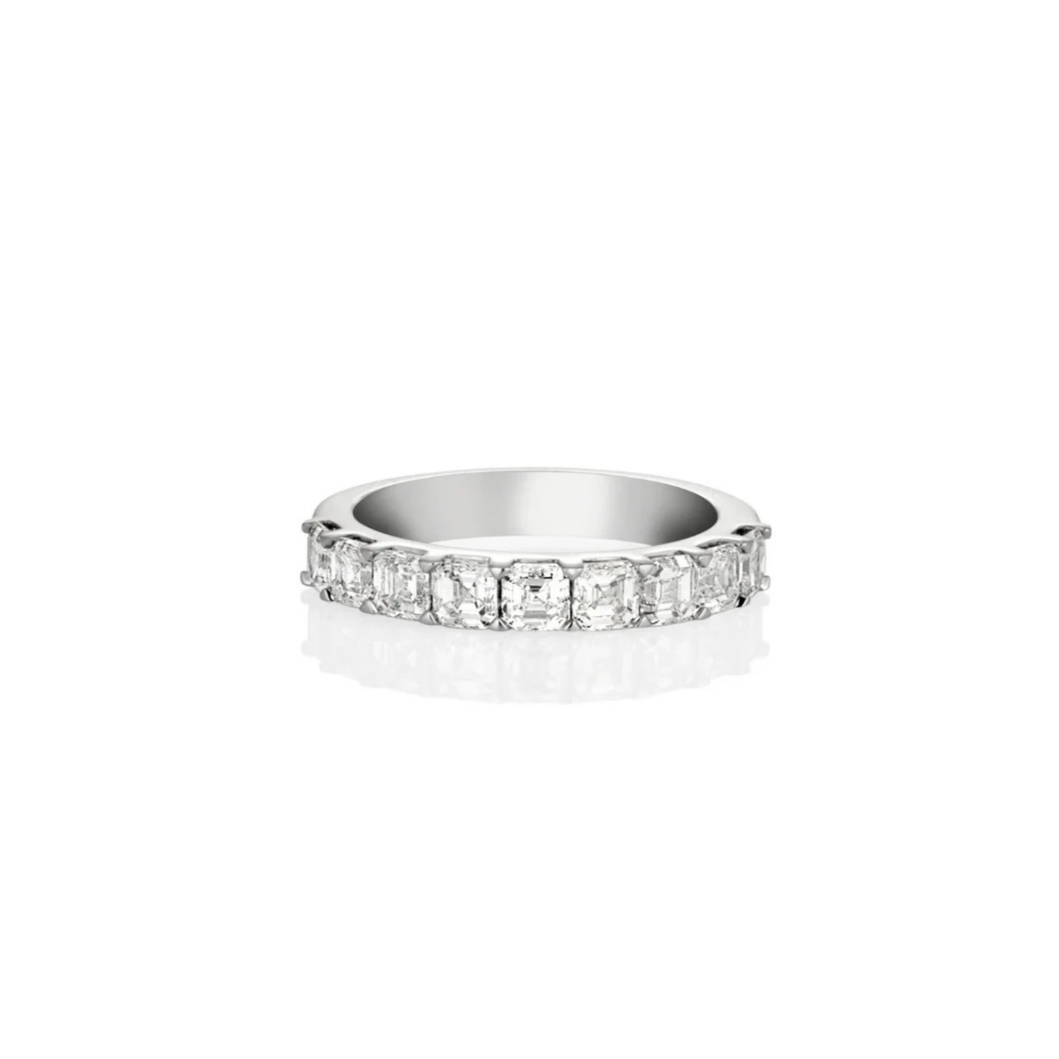ASSCHER CUT DIAMOND BAND 1.70ct