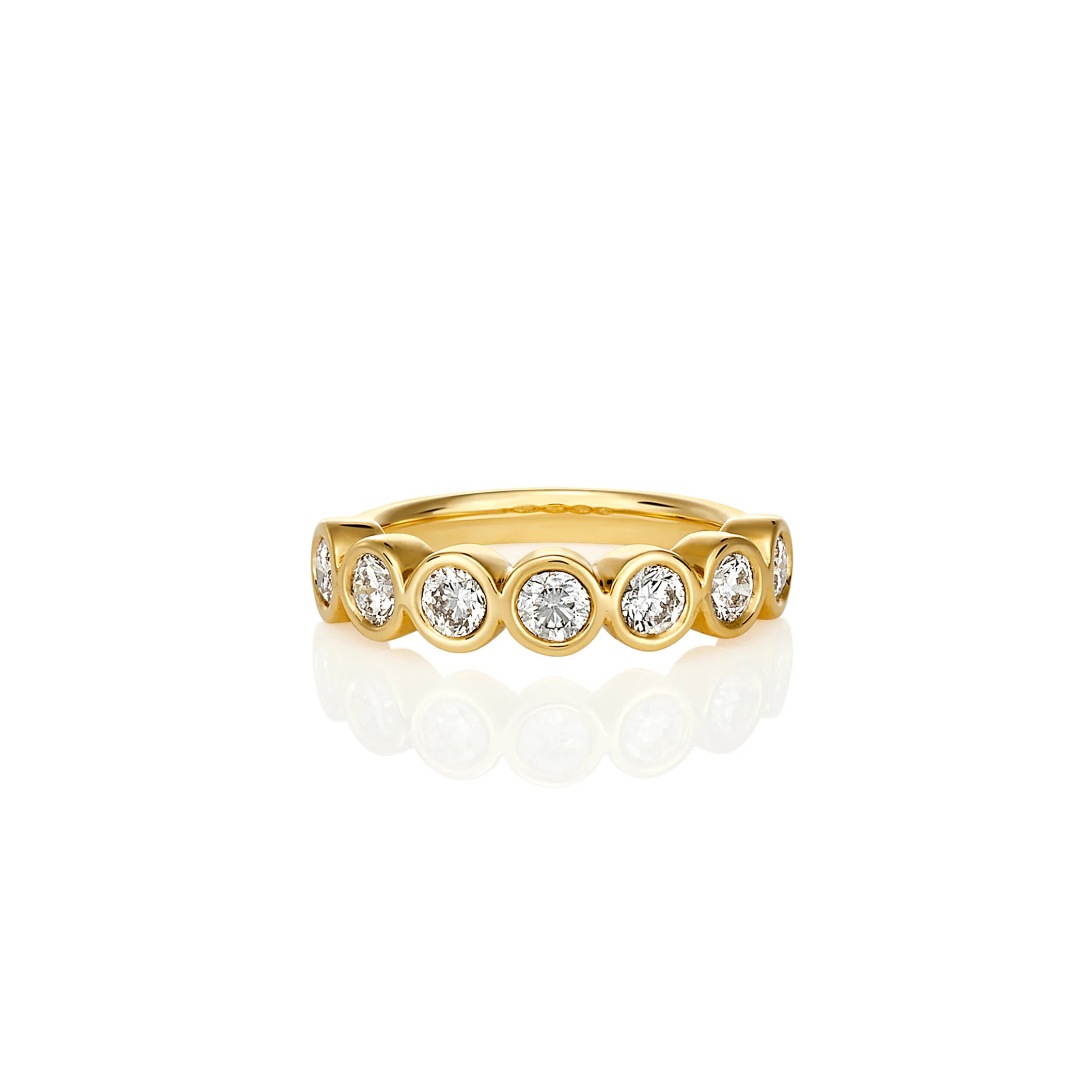 BEZEL SET ROUND DIAMOND RING