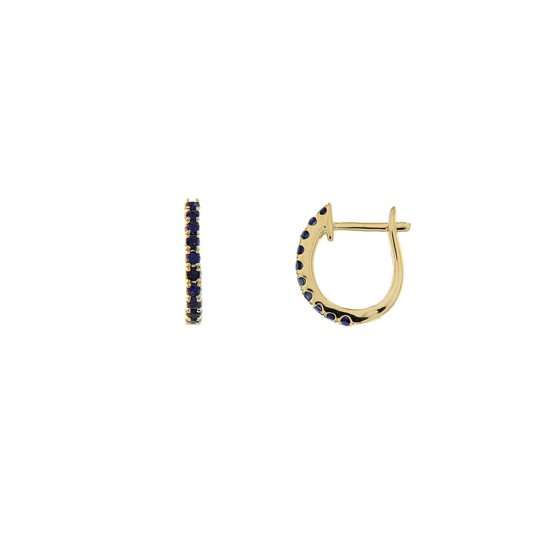 BLUE SAPPHIRE SLEEPERS 0.25CT