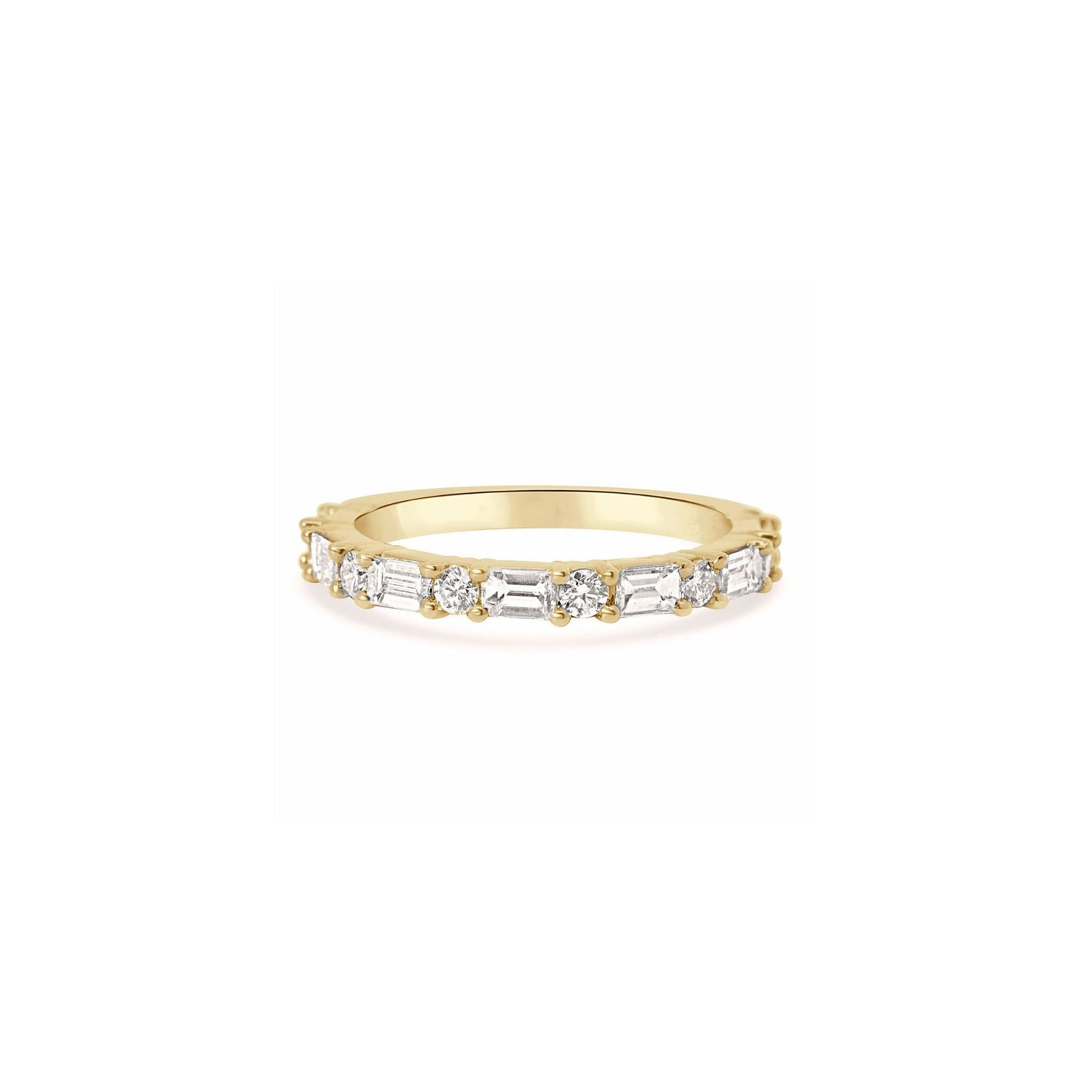 BAGUETTE & ROUND DIAMOND RING