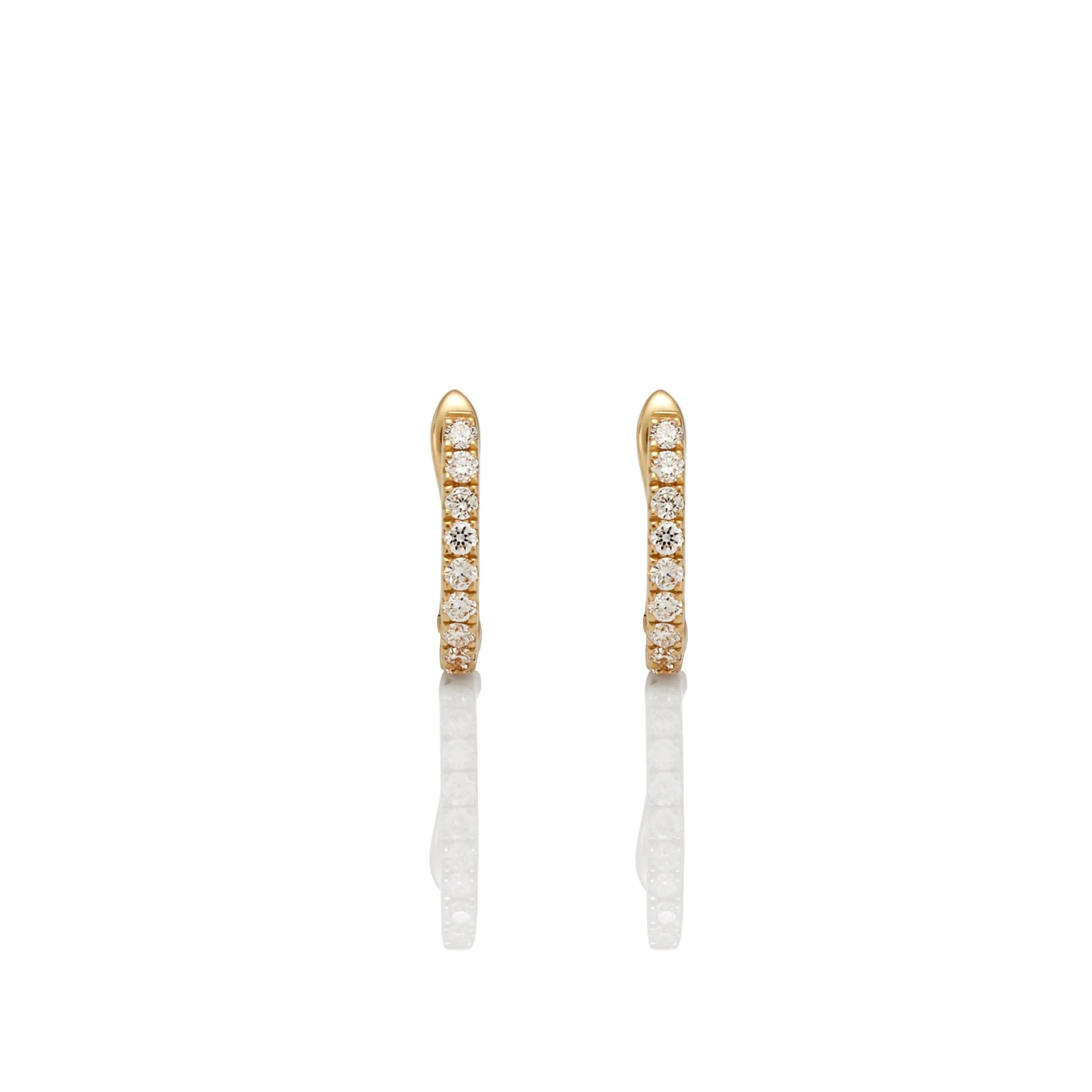 CUT CLAW PETITE DIAMOND SLEEPERS 0.17CT