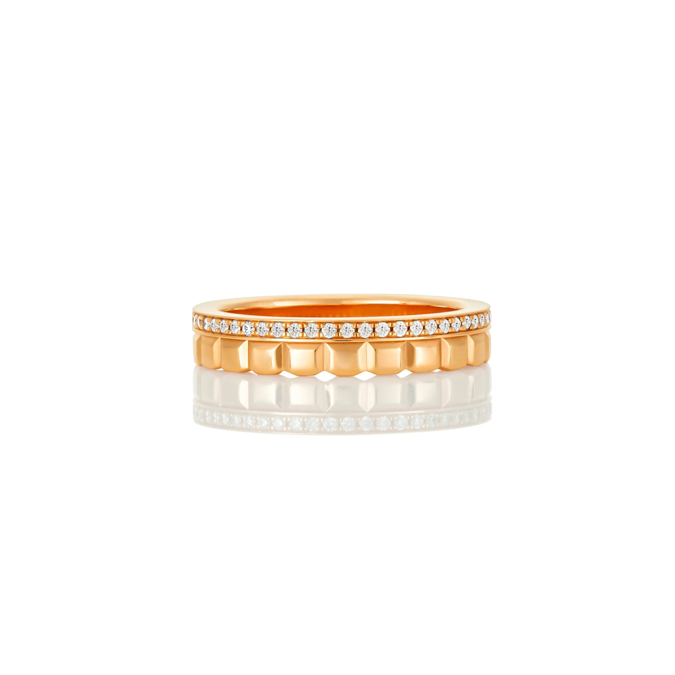 GEOMETRIC DIAMOND SET RING