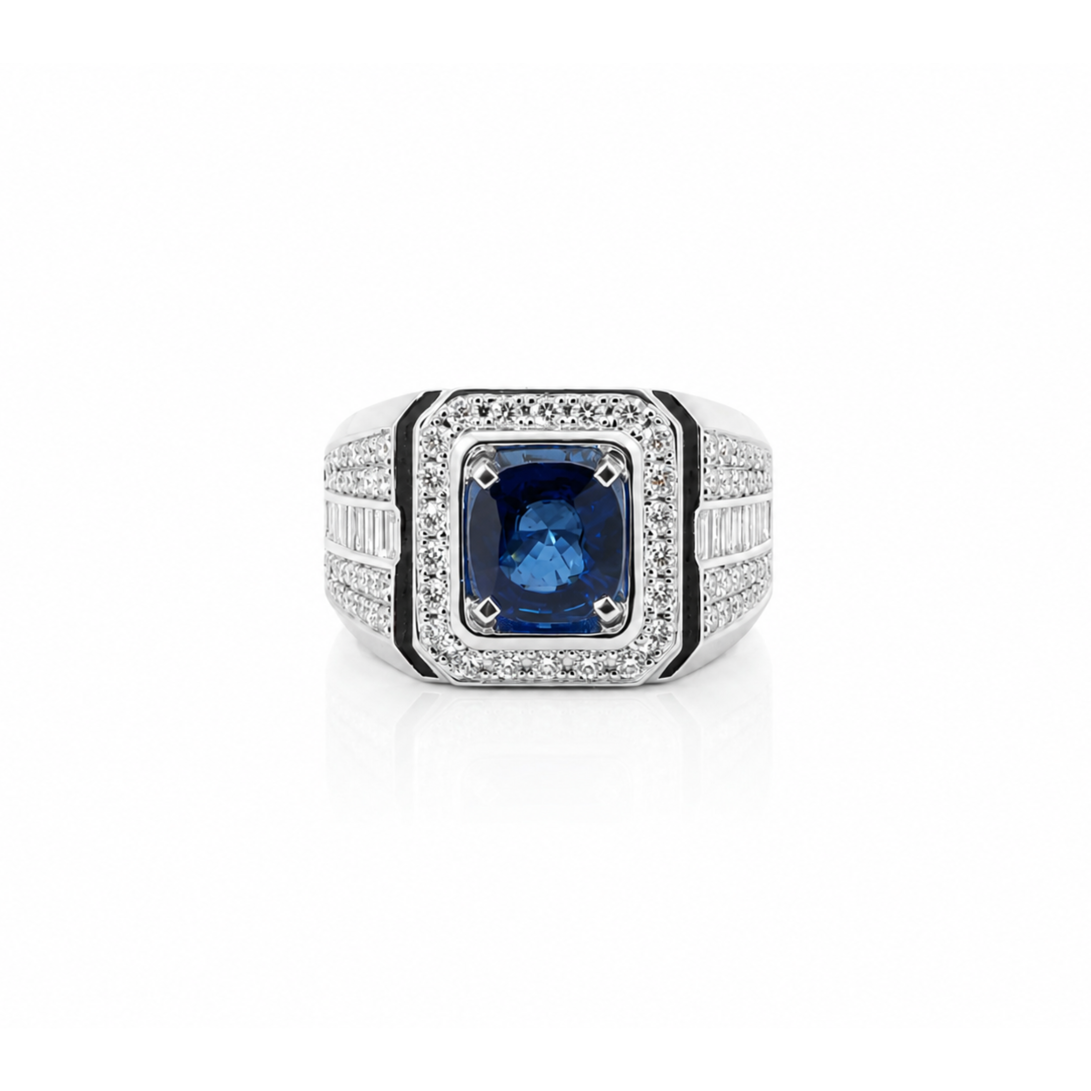 MADAGASCAN BLUE SAPPHIRE & DIAMOND RING