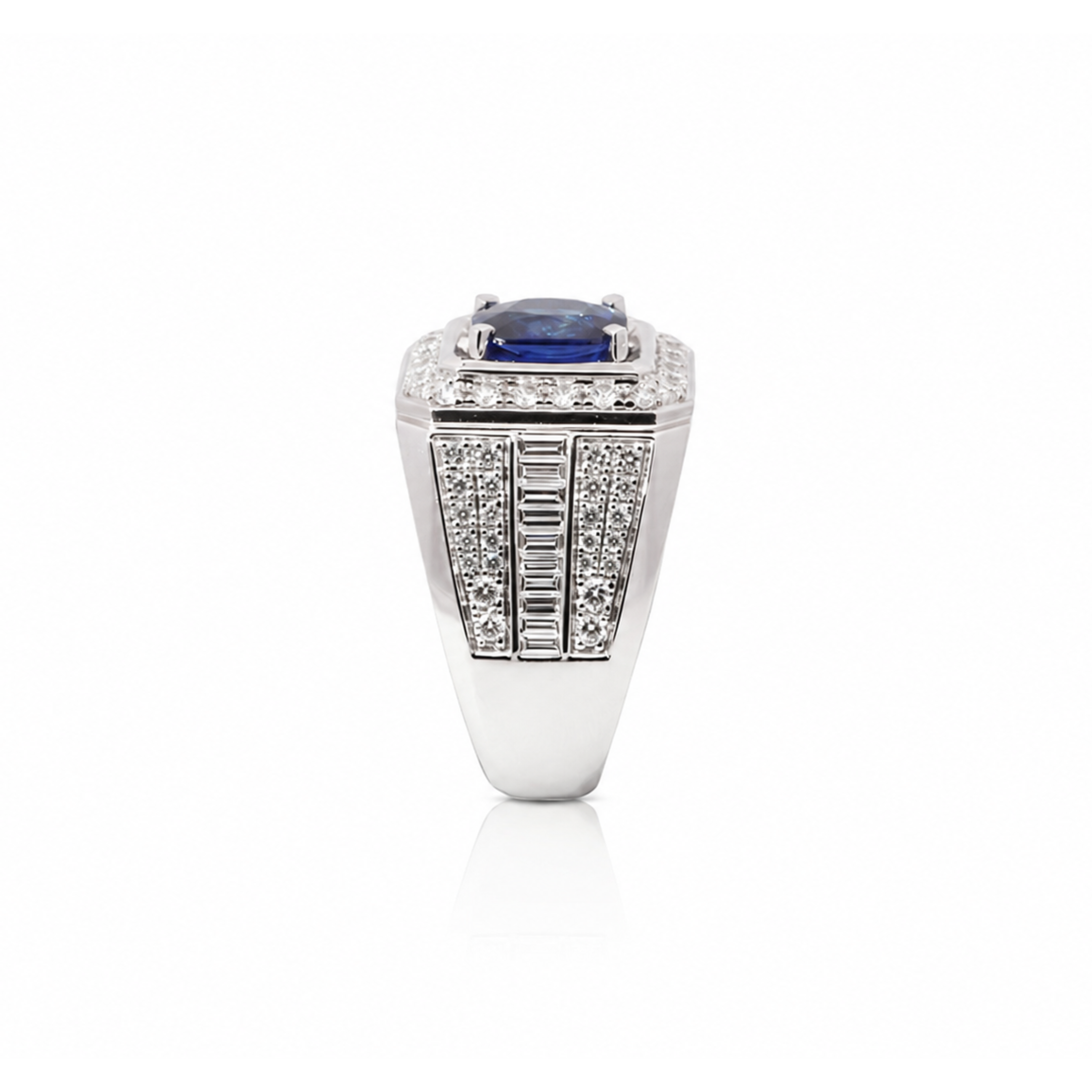 MADAGASCAN BLUE SAPPHIRE & DIAMOND RING