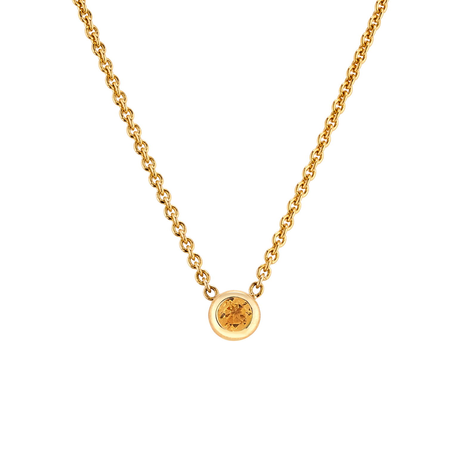 NOVEMBER BIRTHSTONE PENDANT BEZEL SET