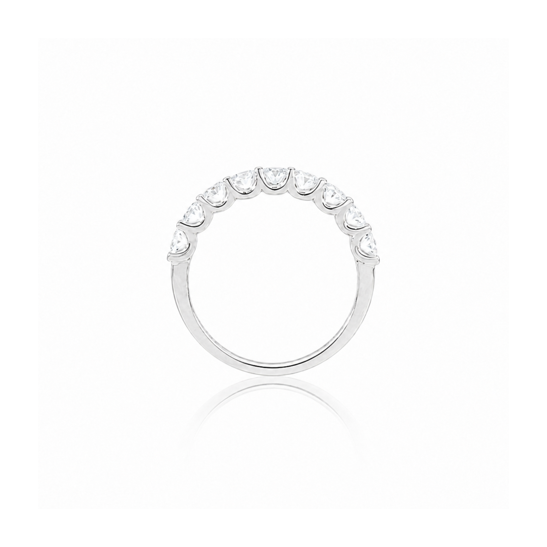 OVAL CUT SHARED CLAW BAND 1.45CT