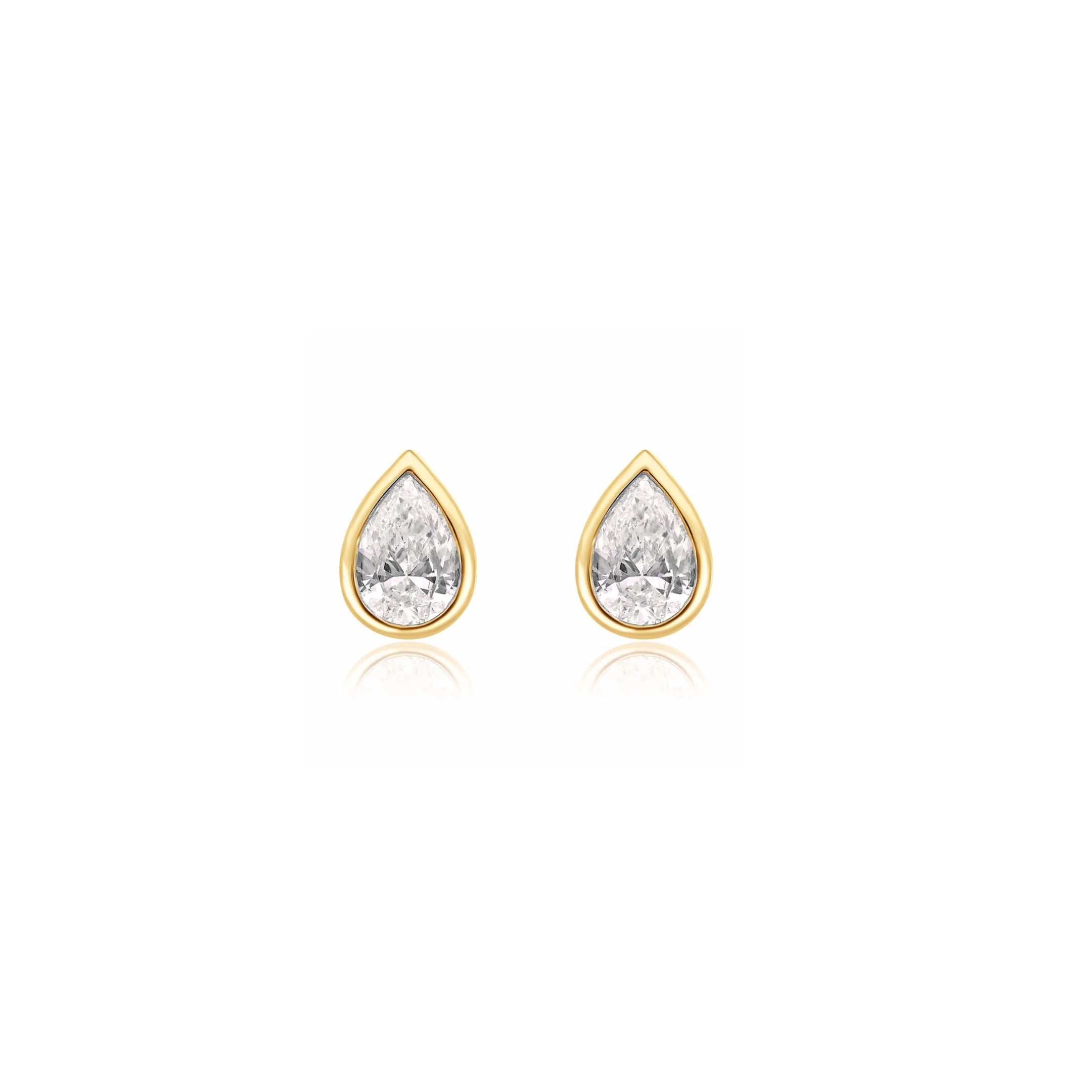 PEAR CUT LAB DIAMOND STUDS