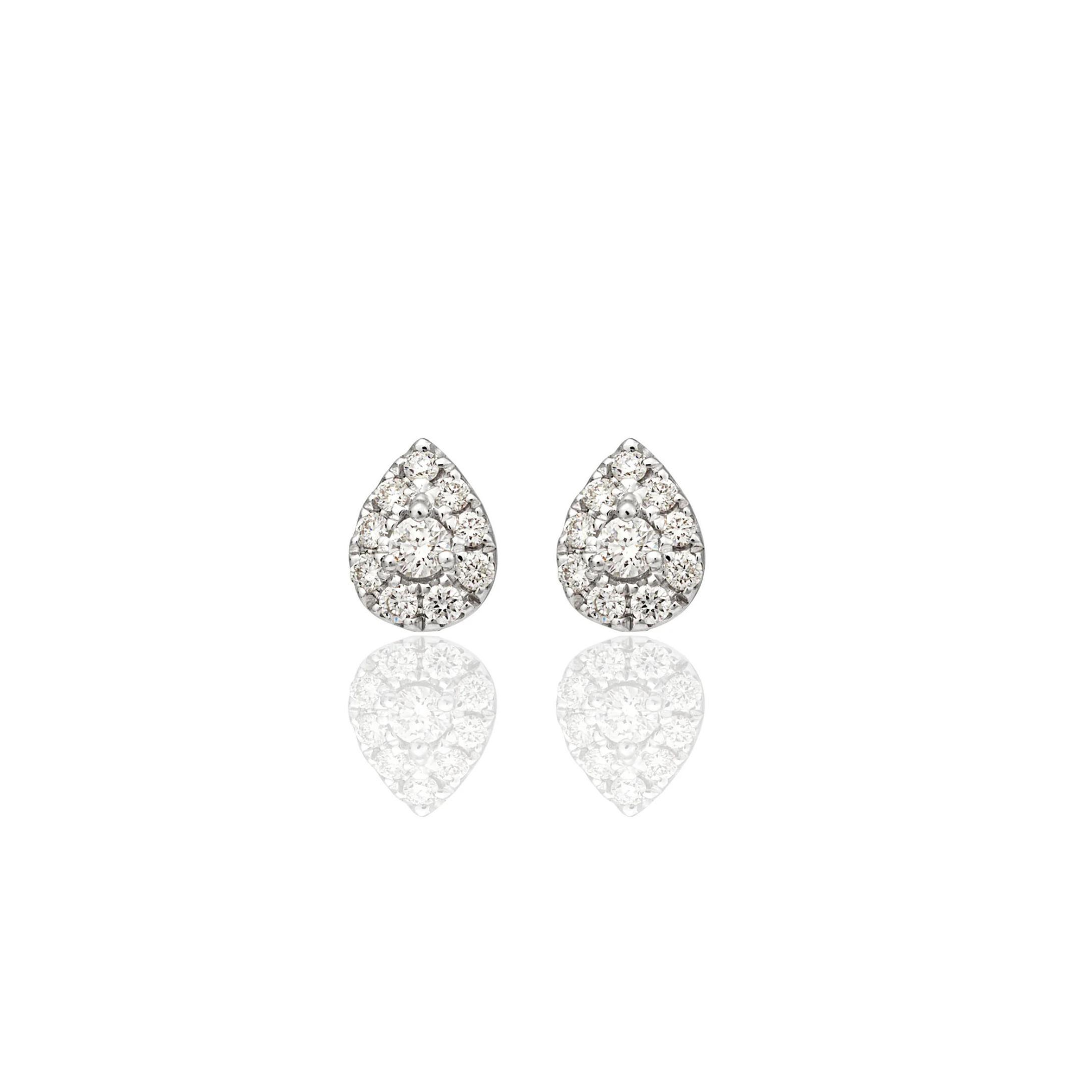PEAR SHAPE DIAMOND STUDS