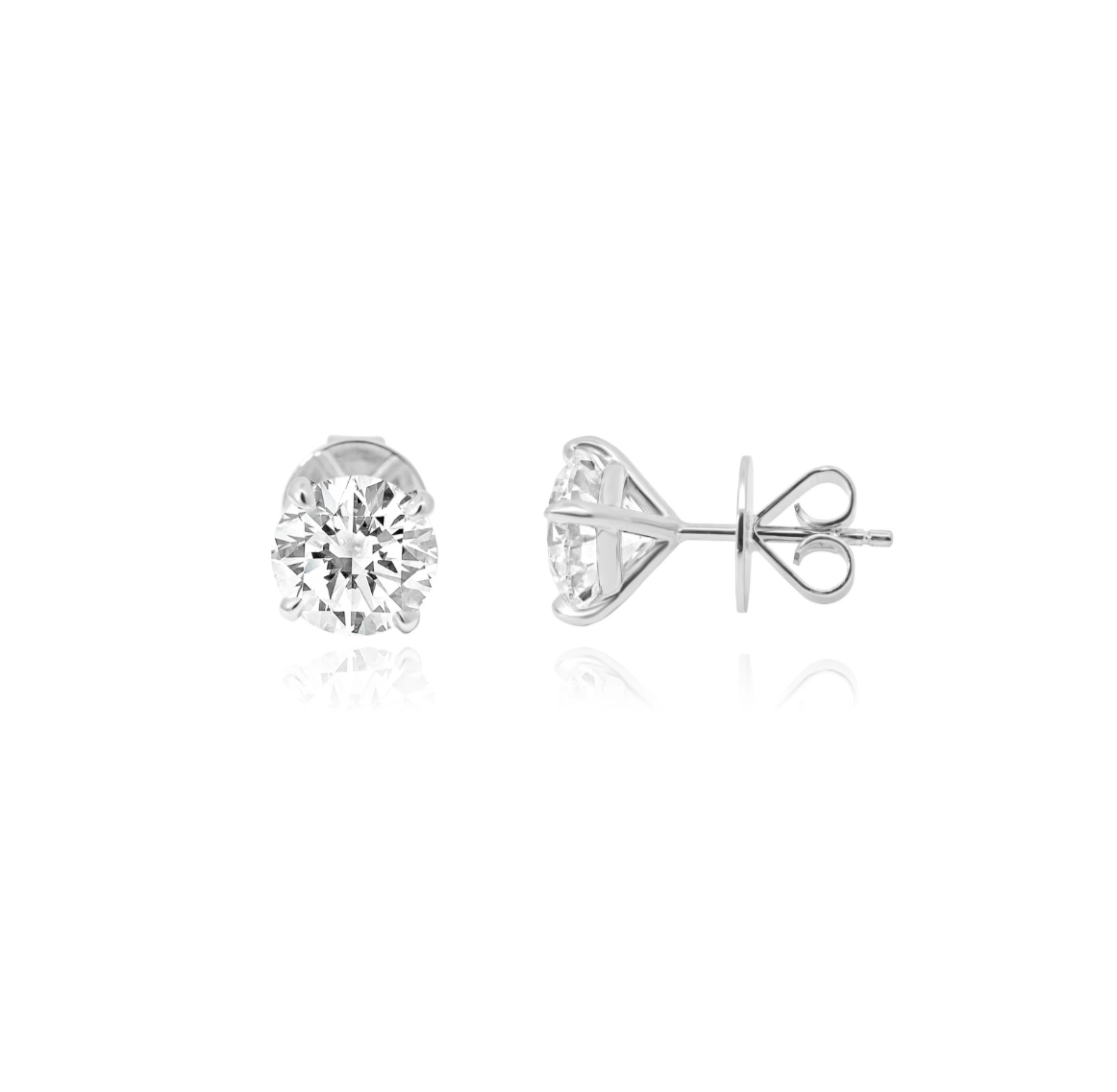 LAB GROWN DIAMOND STUDS TOTAL 4.40ct