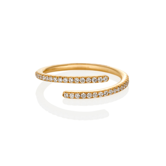 YELLOW GOLD FINE WRAP RING