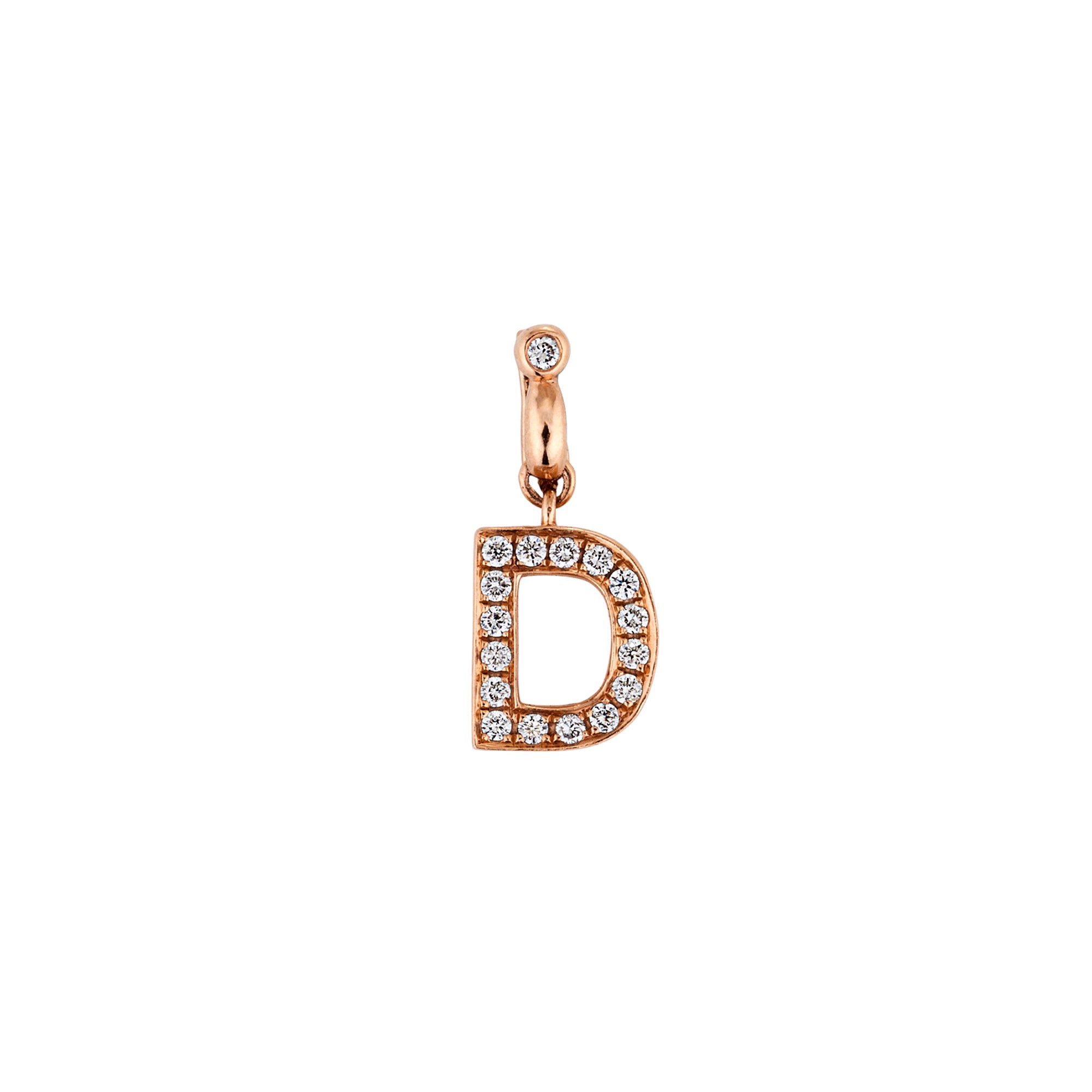 DIAMOND INITIAL CHARM (D)