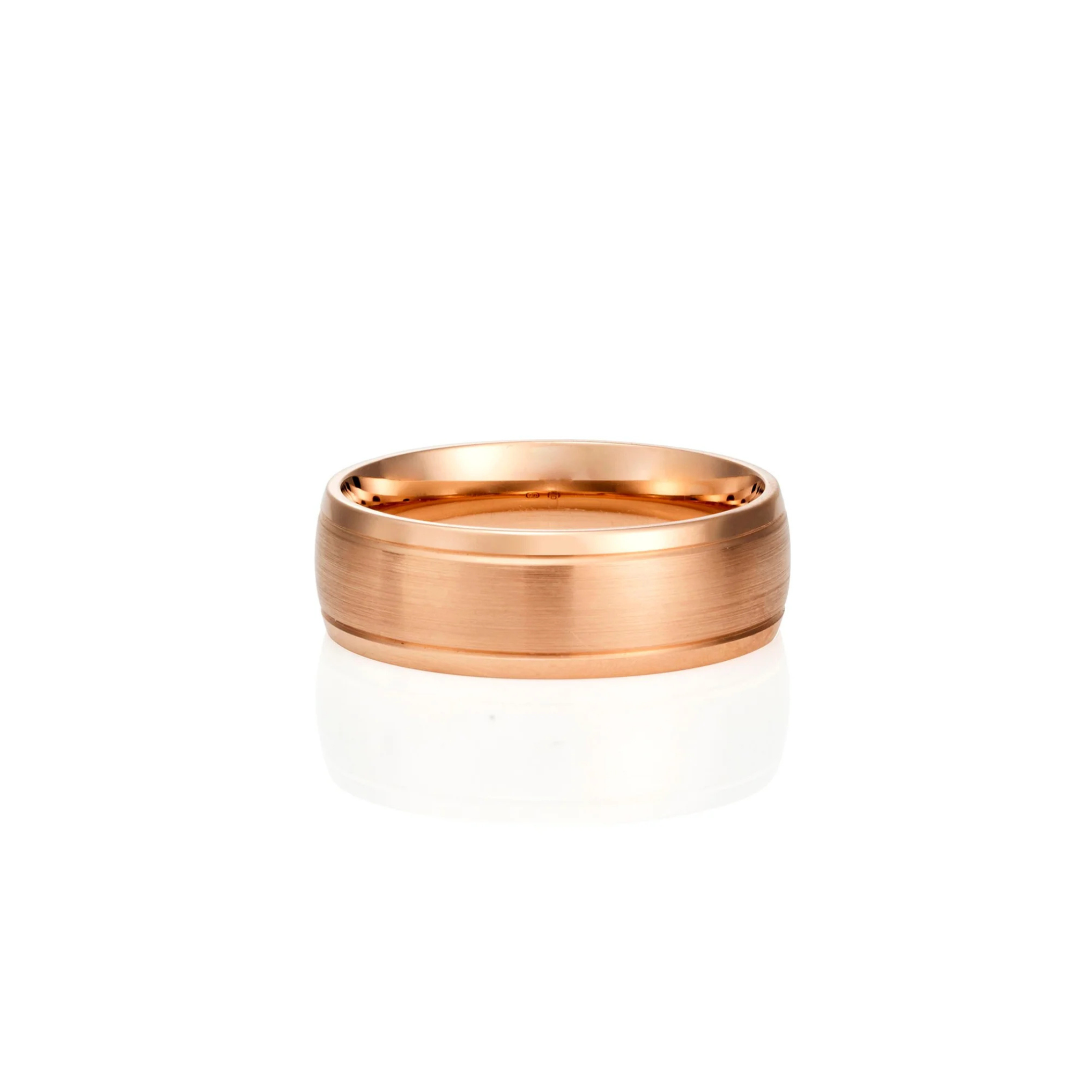 ROSE GOLD POLISHED & MATTE WEDDER