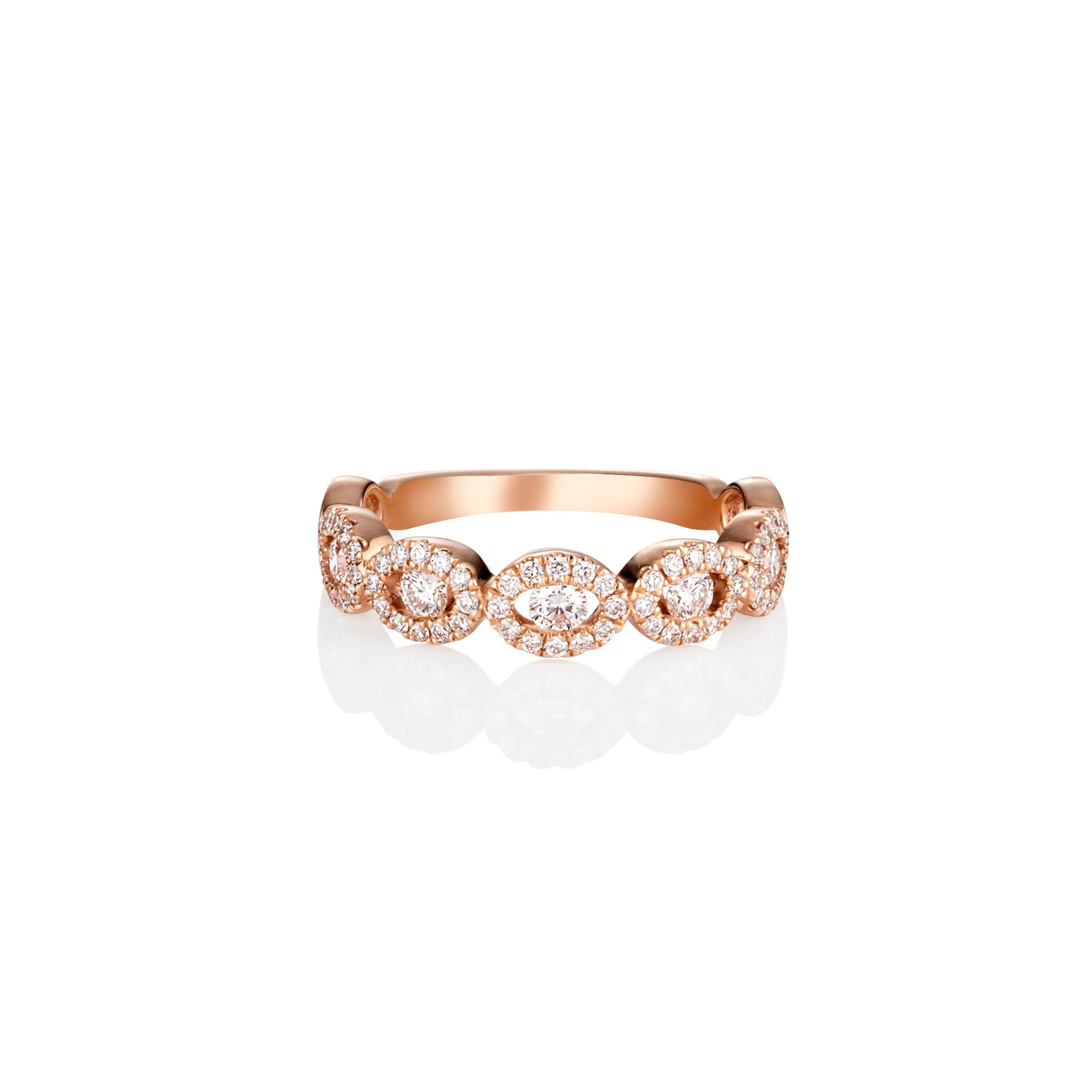ROSE GOLD DIAMOND DRESS RING