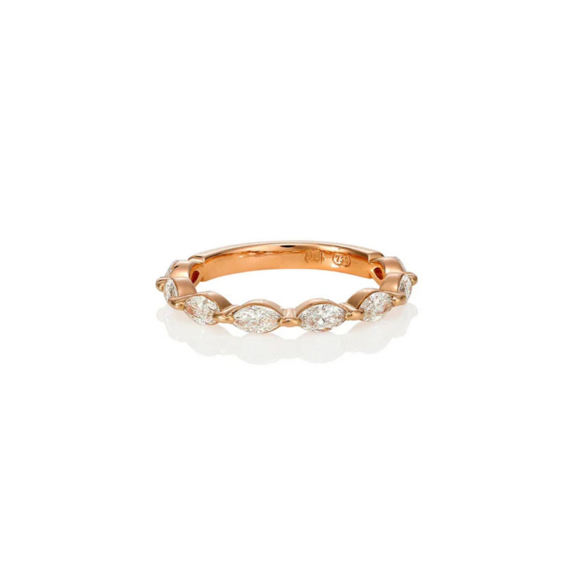 ROSE GOLD MARQUISE DIAMOND BAND 1.50CT
