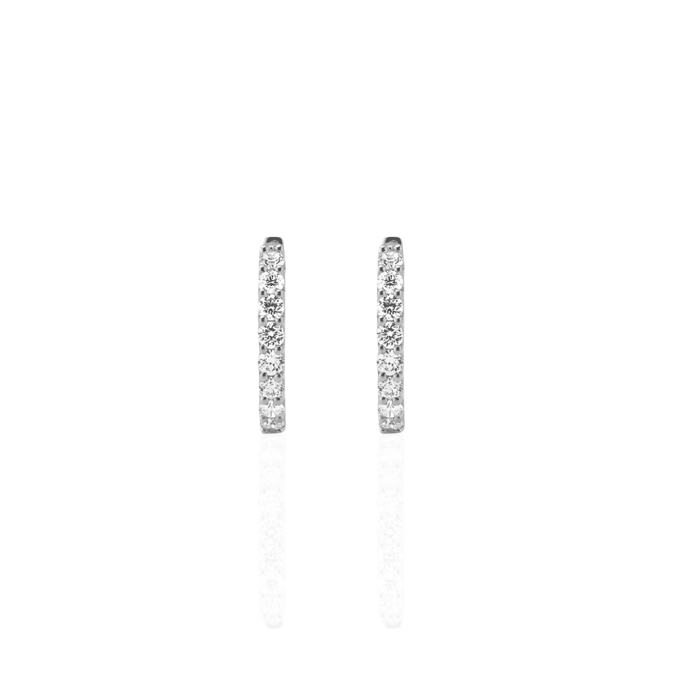 SHARED CLAW DIAMOND HOOPS 0.72ct