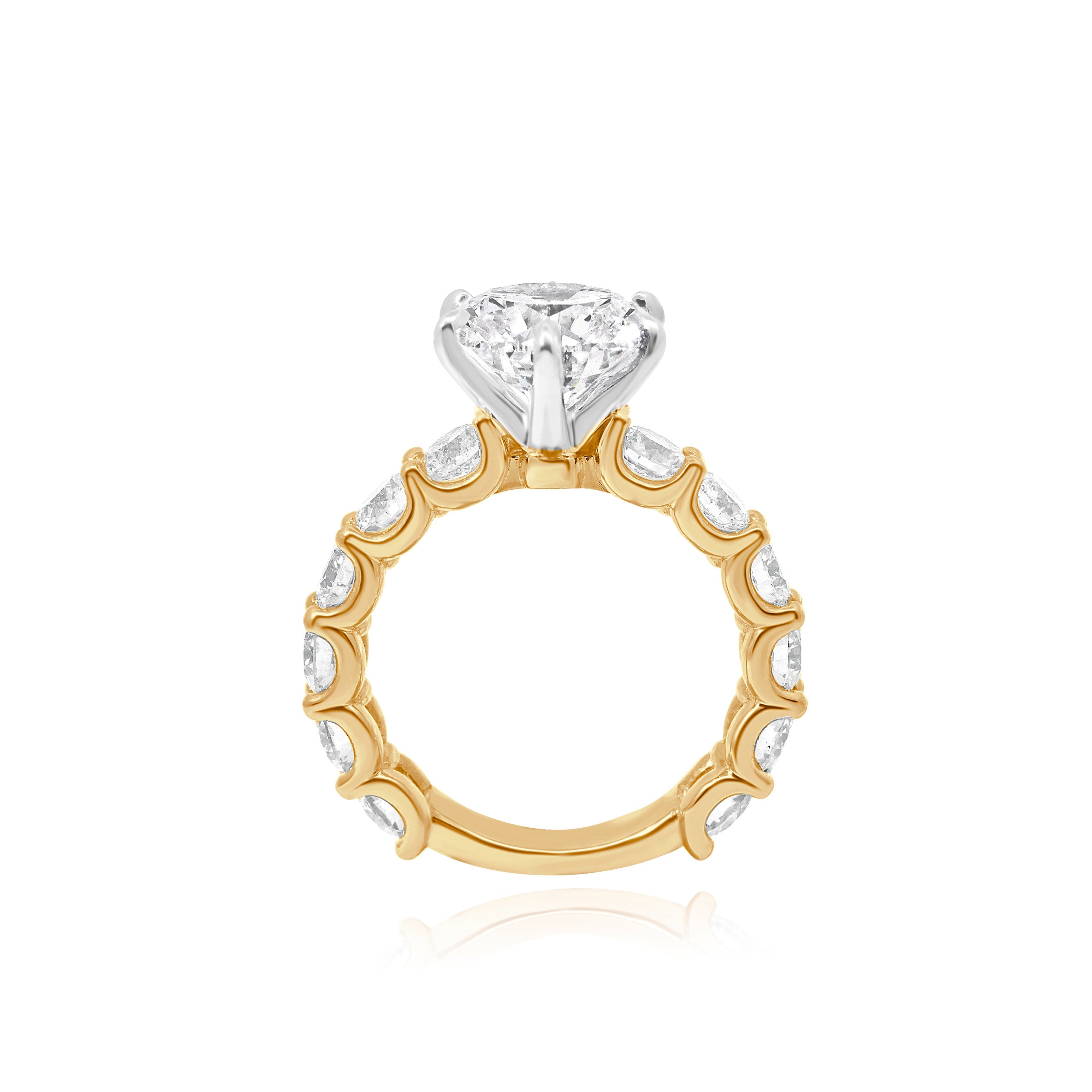 LAB GROWN DIAMOND SHARED CLAW ENGAGEMENT RING