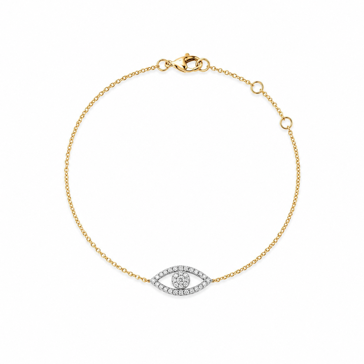 TWO TONE 'EYE OF PROTECTION' BRACELET