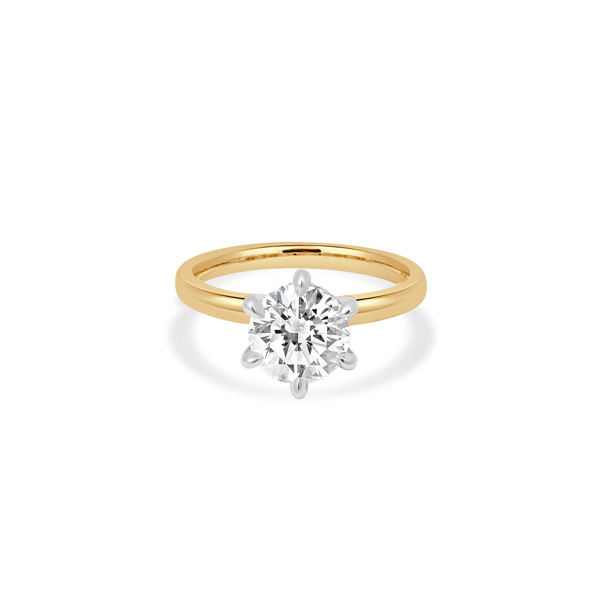 6 CLAW DIAMOND ENGAGEMENT RING