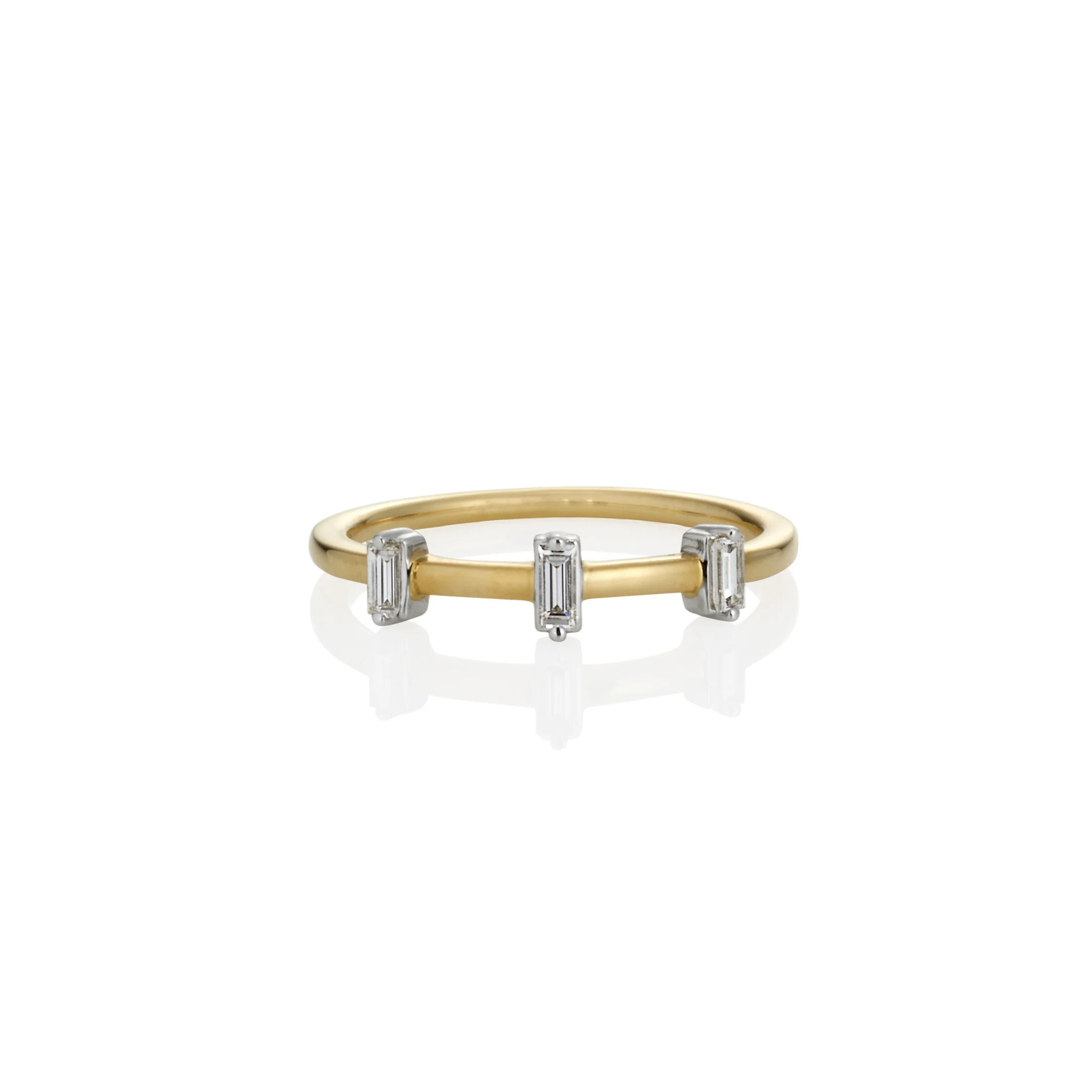 TRIPLE BAGUETTE STACKER RING