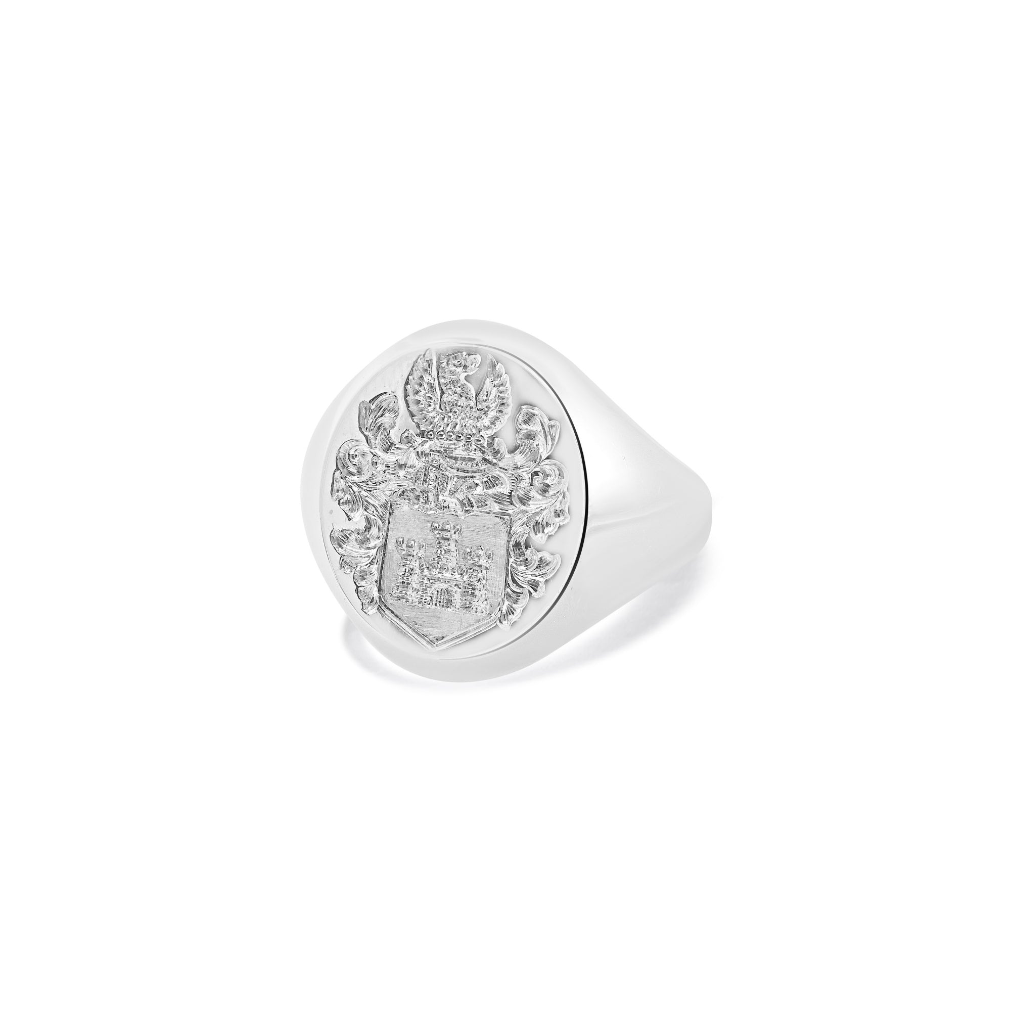 LONDON ENGRAVER FAMILY CREST SIGNET RING