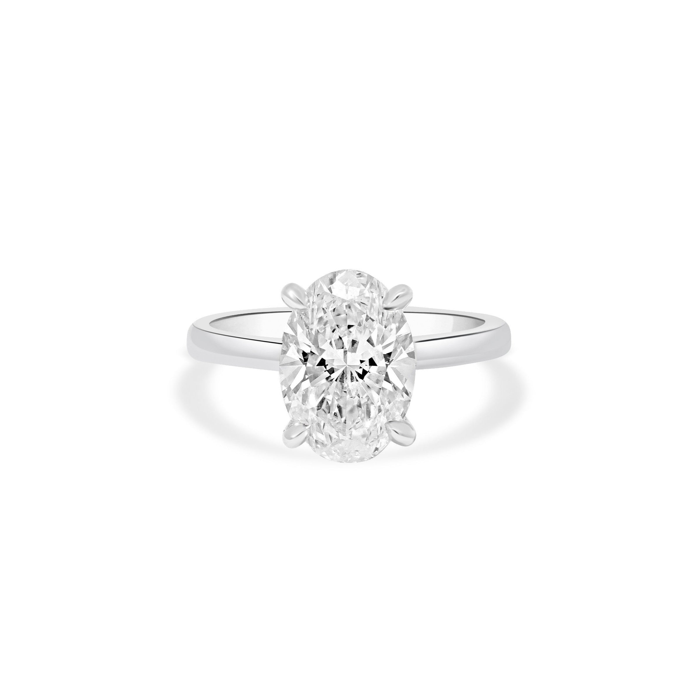 OVAL CUT DIAMOND ENGAGEMENT RING