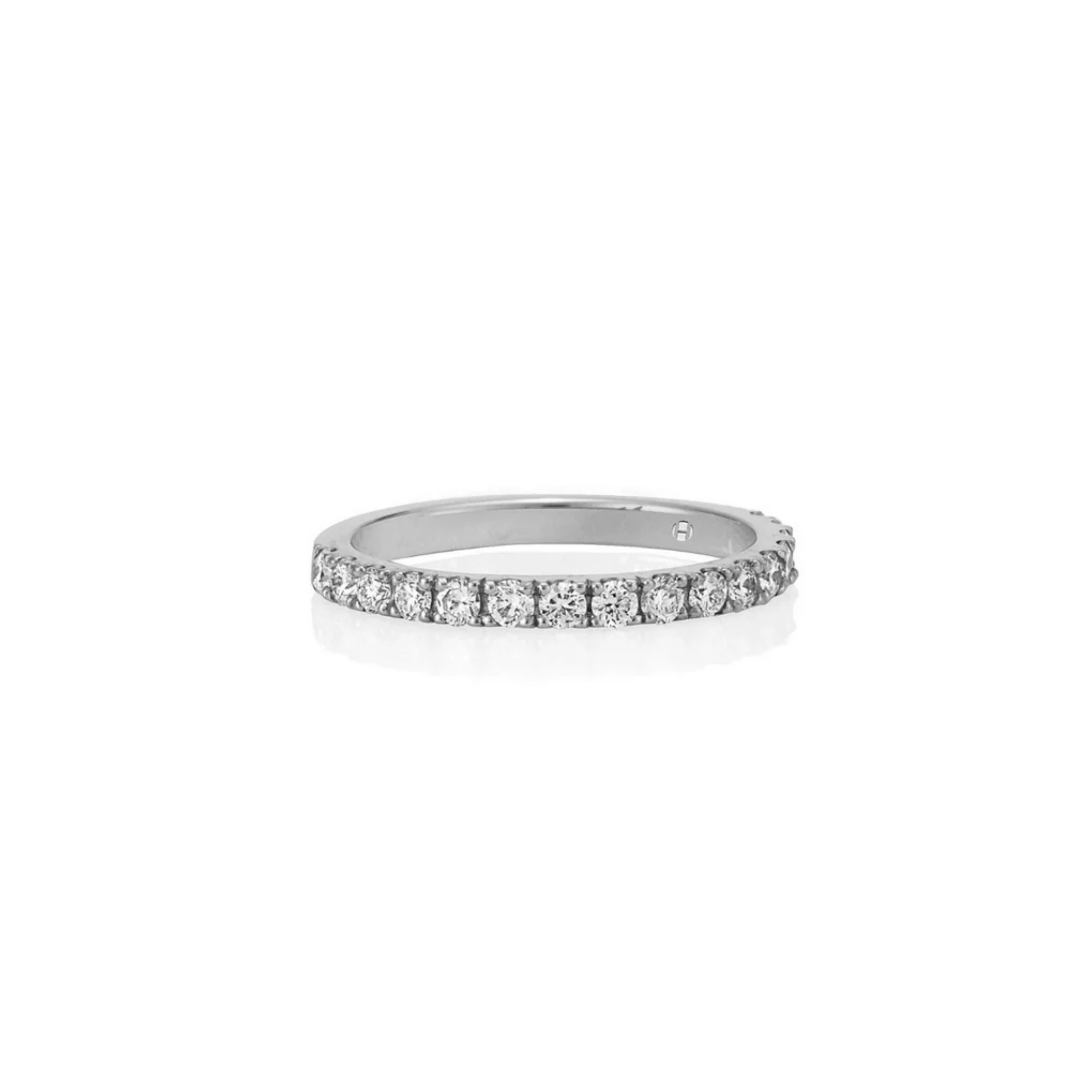 WHITE GOLD SMALL SIGNATURE DIAMOND BAND 0.52CT