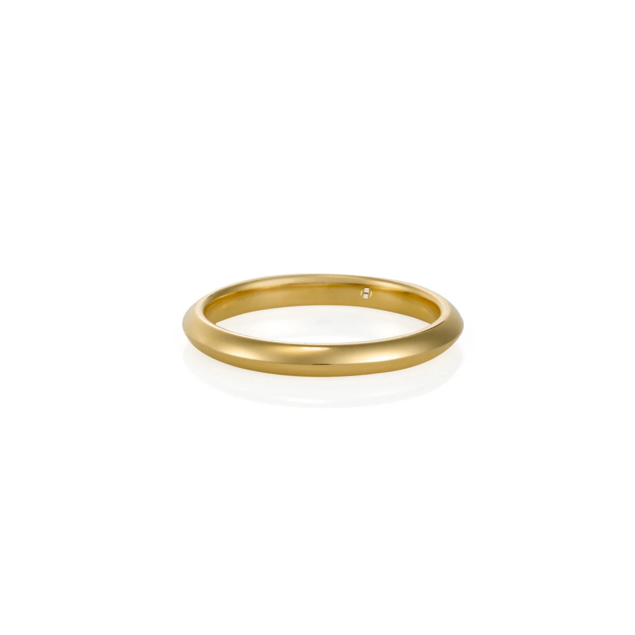 YELLOW GOLD KNIFE EDGE RING
