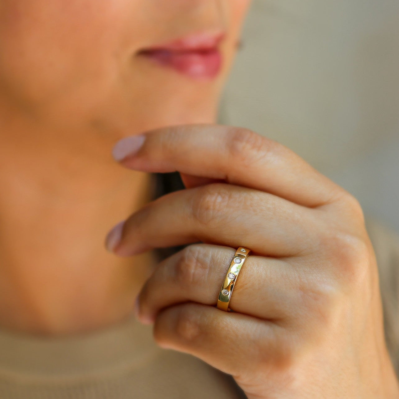 DROP SET DIAMOND RING