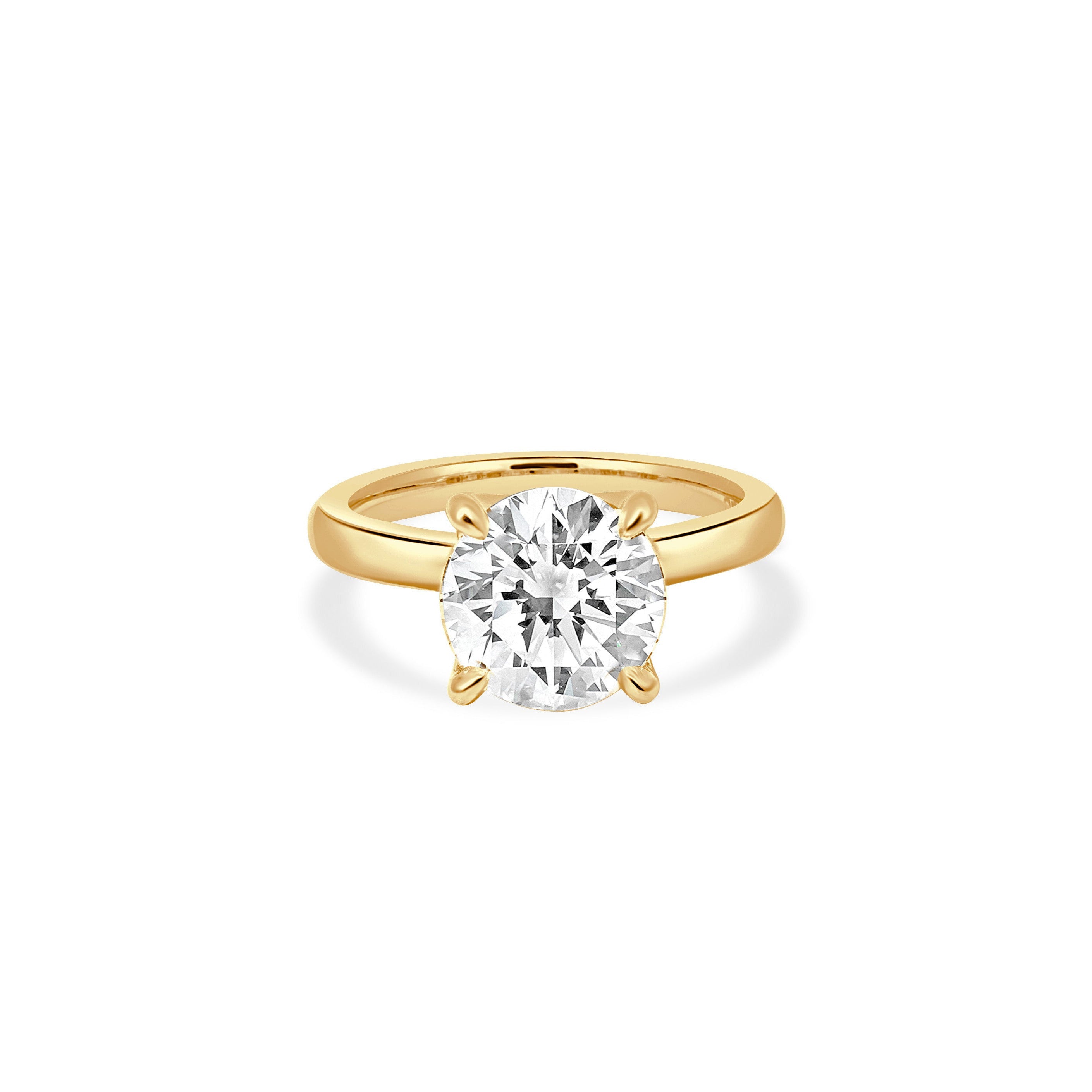 'TULIP' DIAMOND SOLITAIRE ENGAGEMENT RING