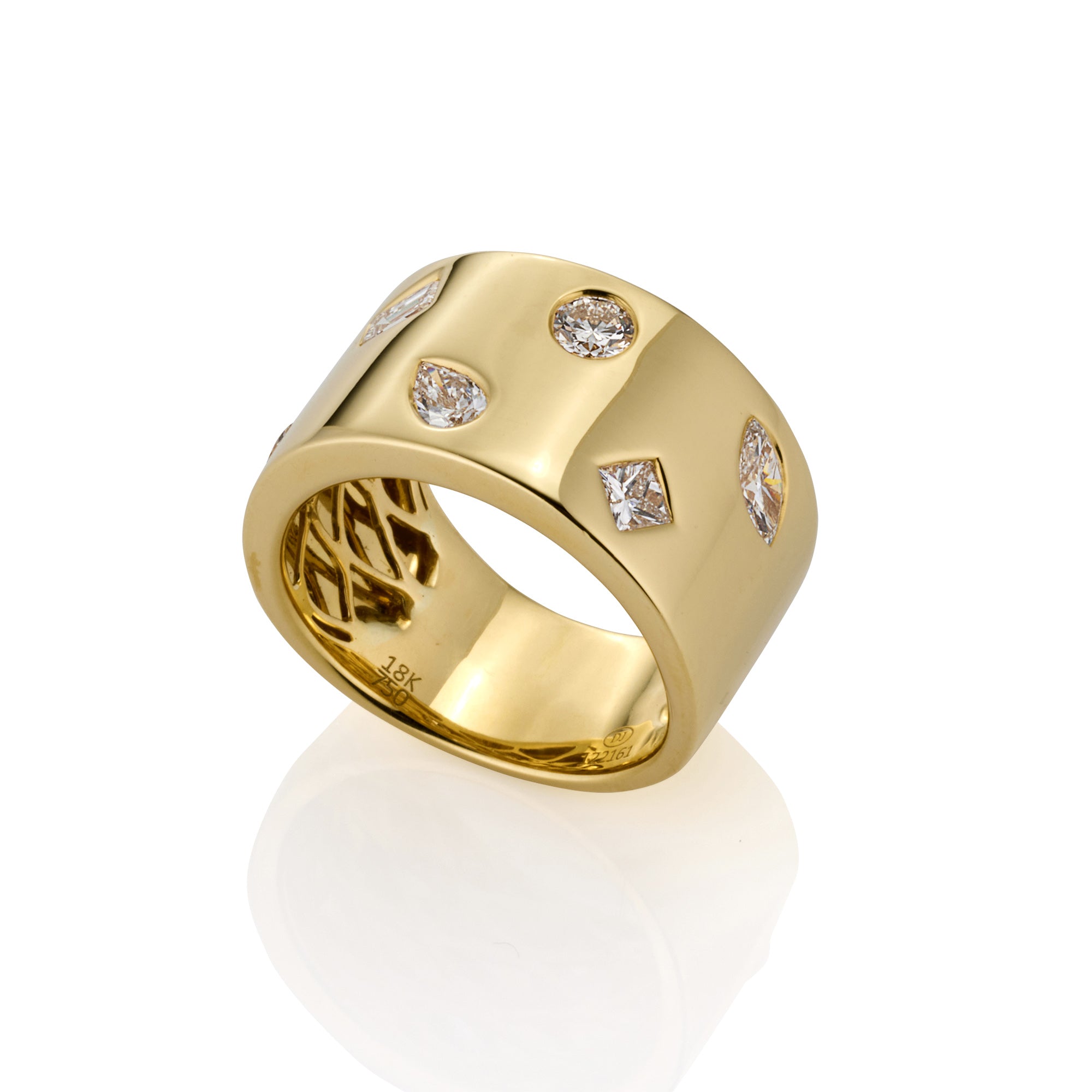 DROP SET DIAMOND DRESS RING