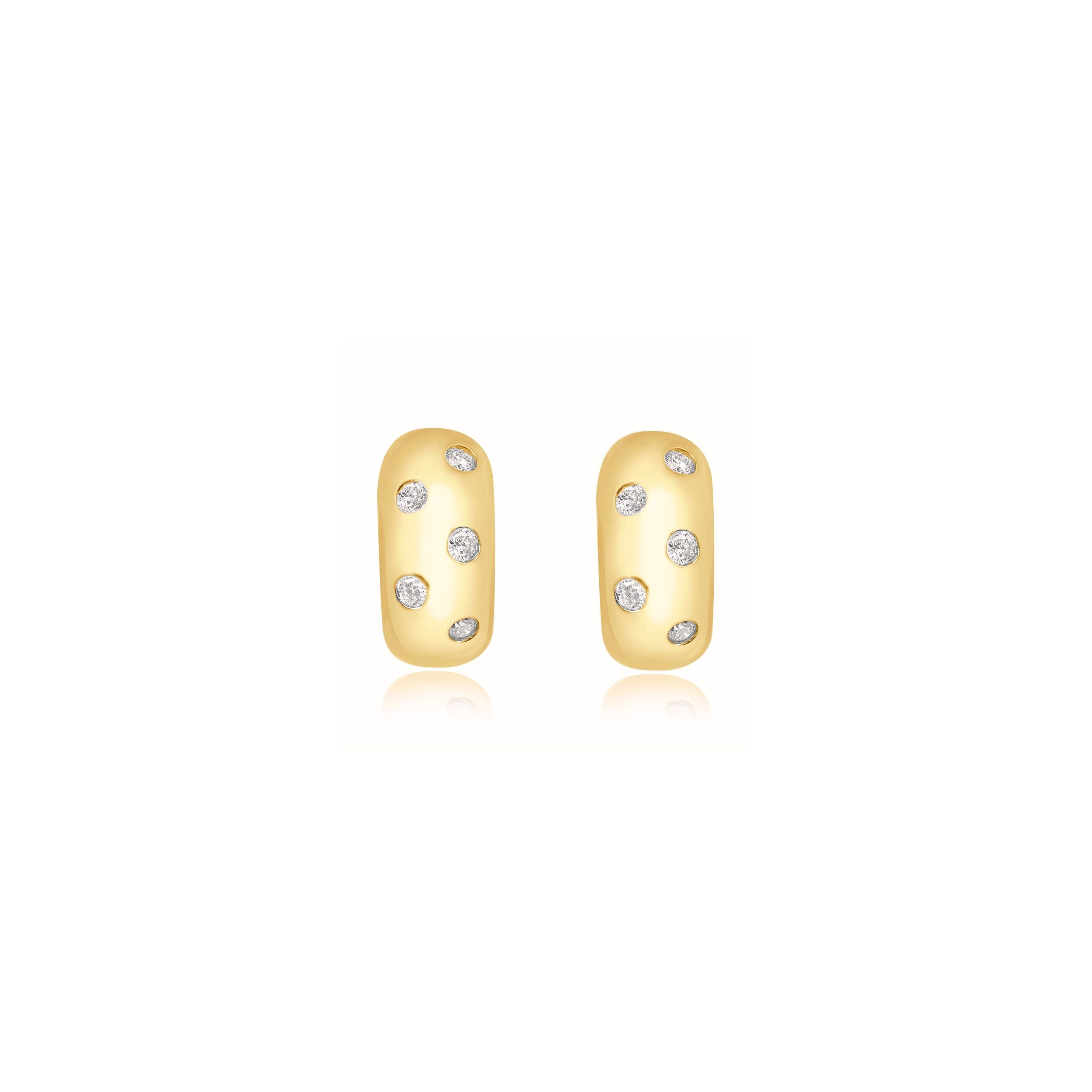 DROP SET ALTERNATING DIAMOND HUGGIES