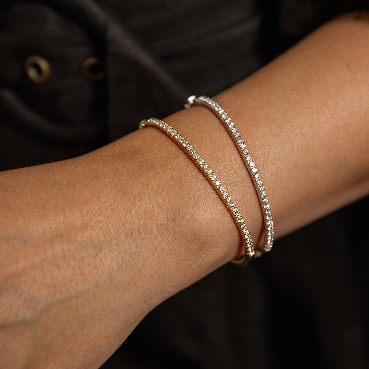 CUT CLAW DIAMOND BANGLE 0.93ct
