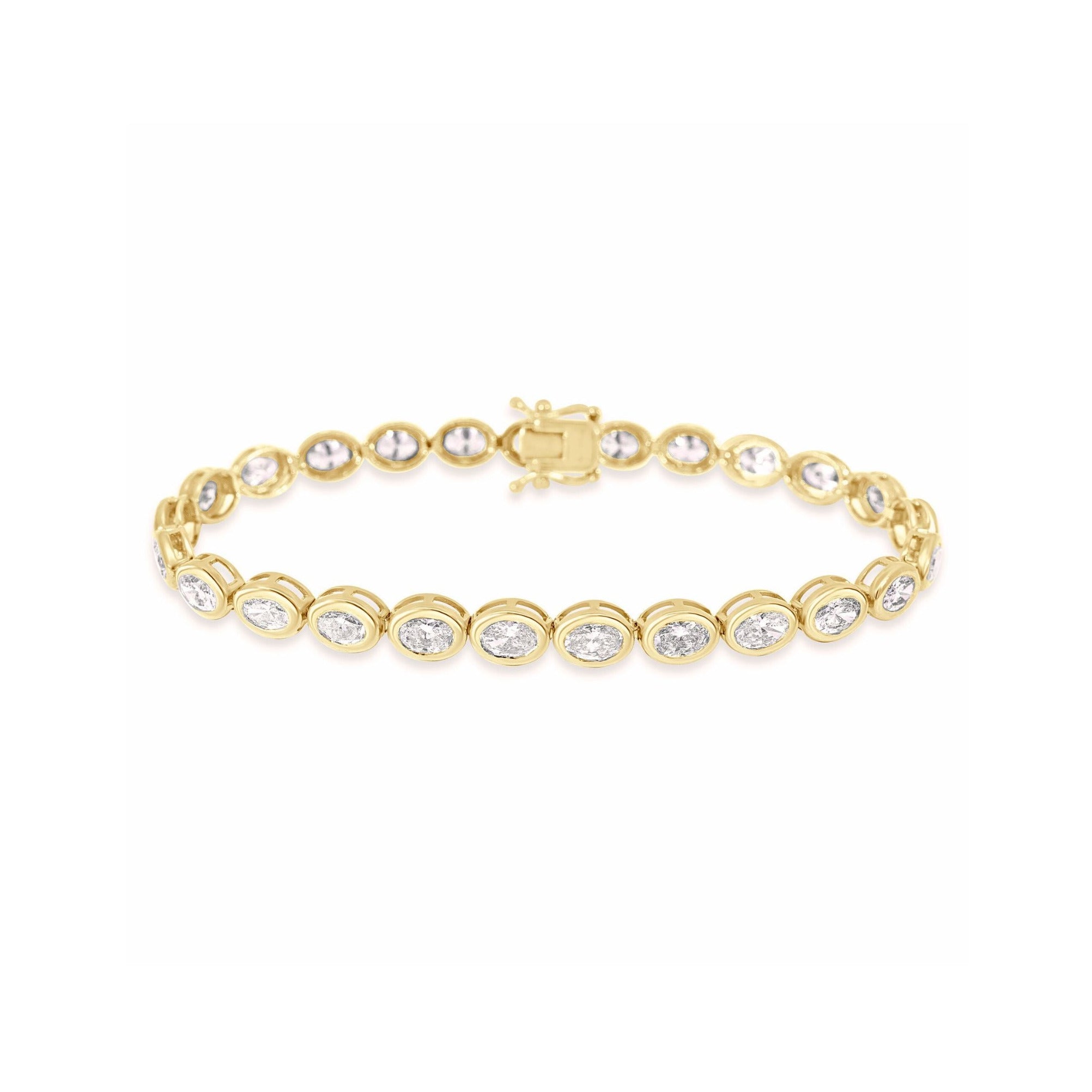 OVAL LAB GROWN DIAMOND TENNIS BRACELET