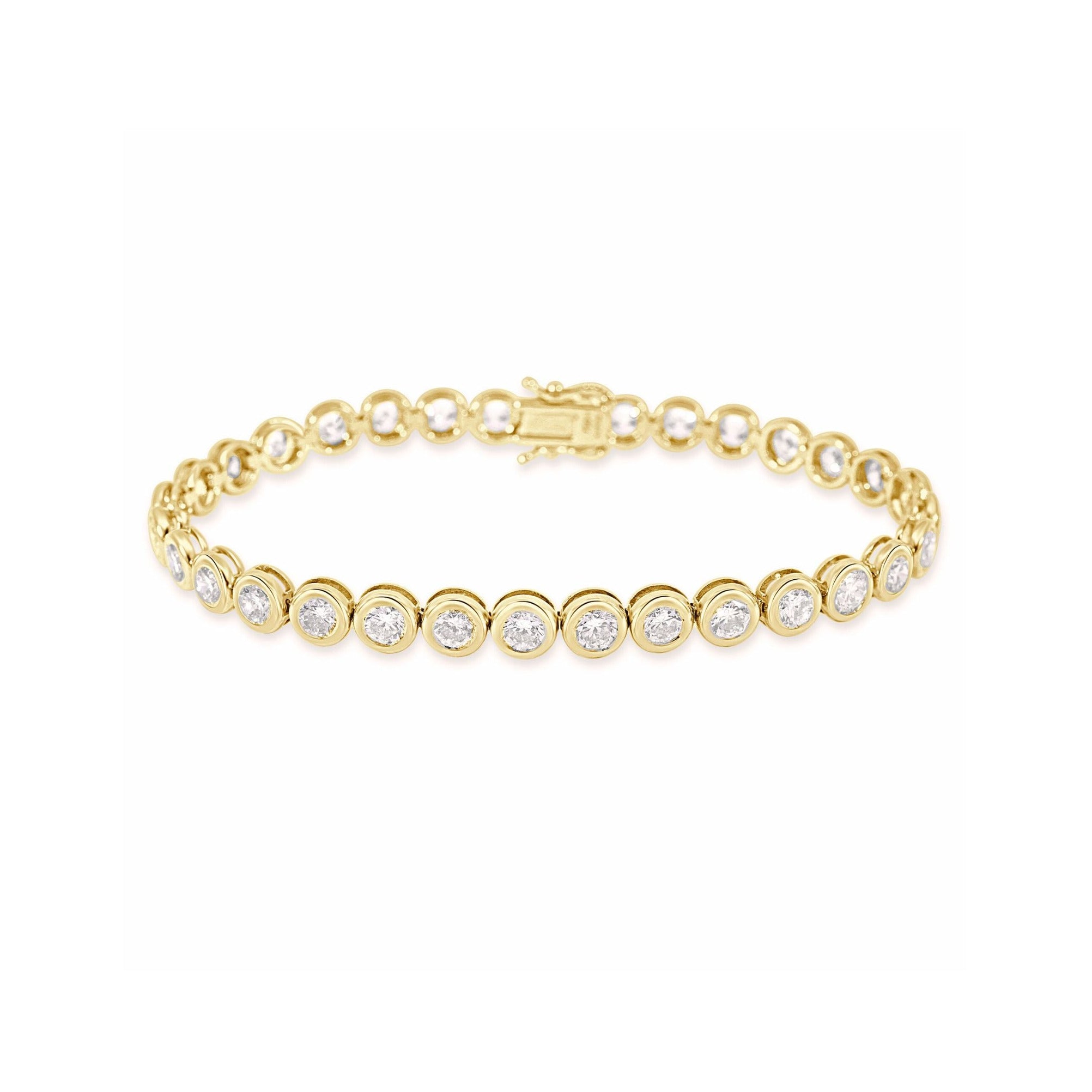 ROUND LAB GROWN DIAMOND TENNIS BRACELET