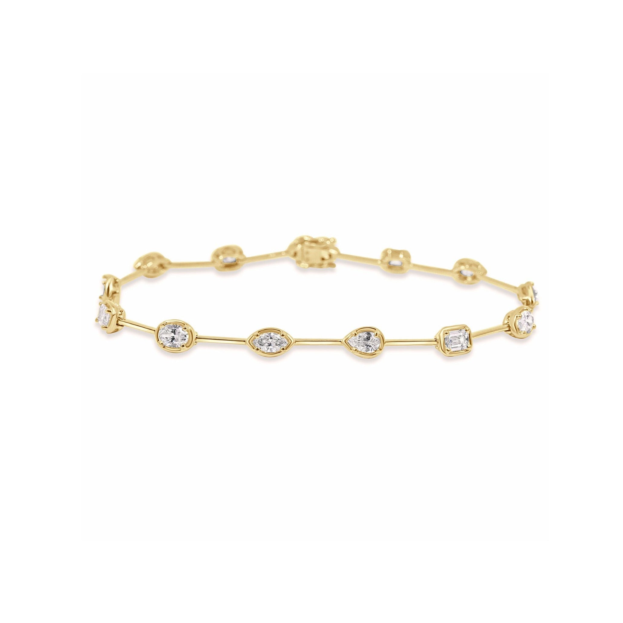 MULTI SHAPE DIAMOND BRACELET