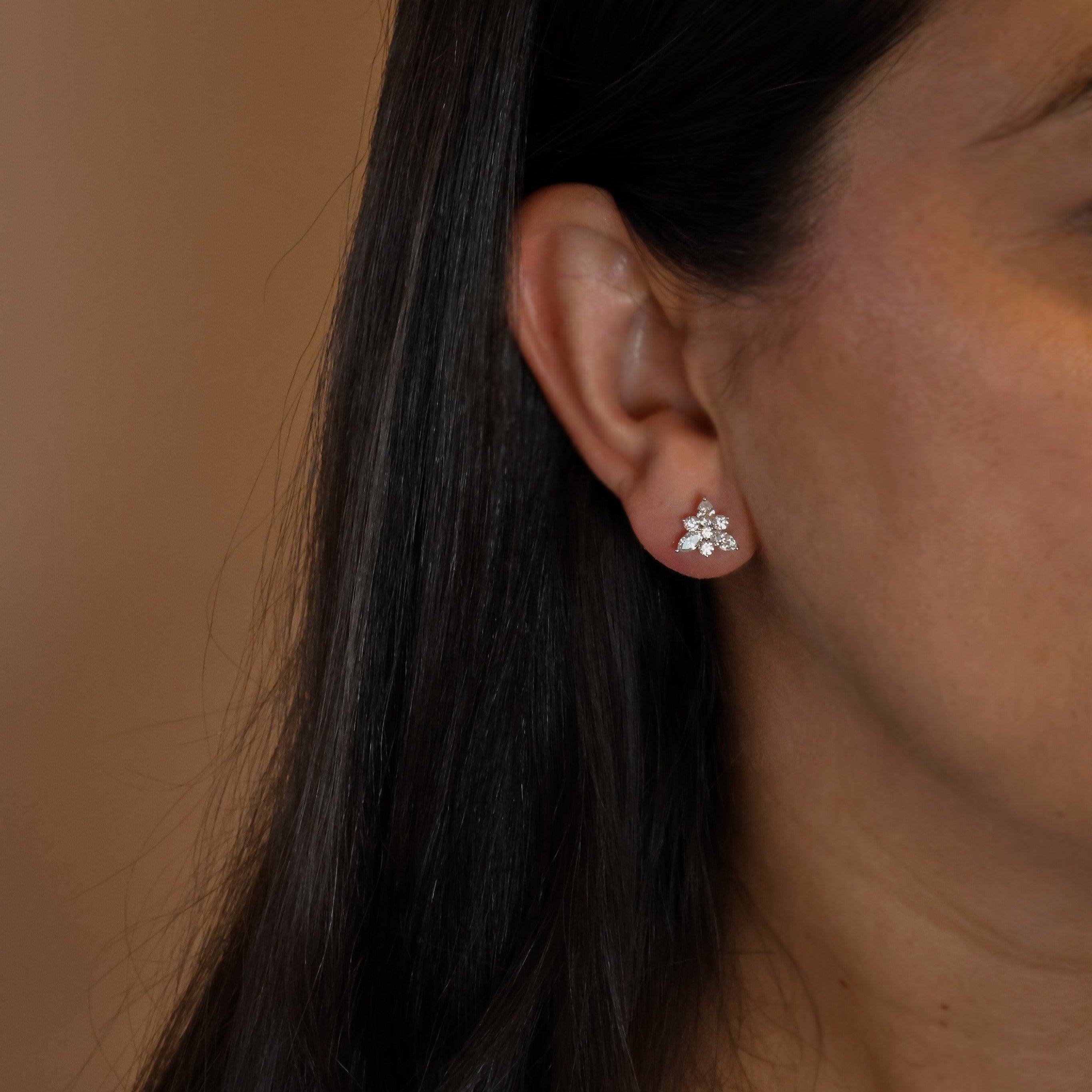 DIAMOND CLUSTER STUDS