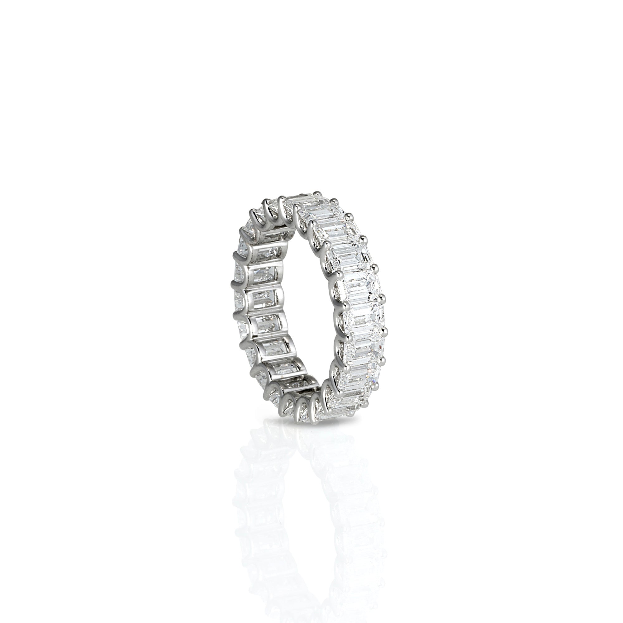 EMERALD CUT ETERNITY RING