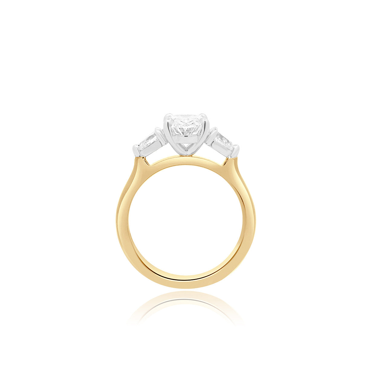 3 STONE DIAMOND ENGAGEMENT RING