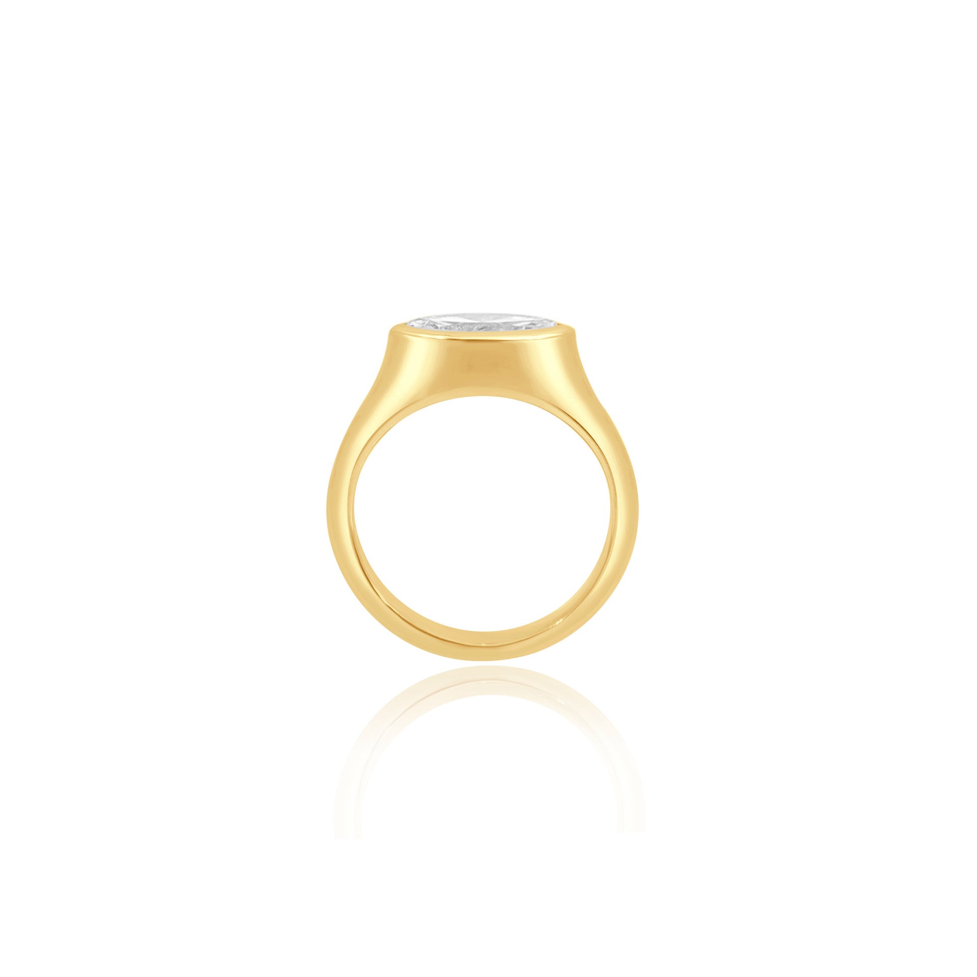 NATURAL MARQUISE CUT EAST-WEST ENGAGEMENT RING