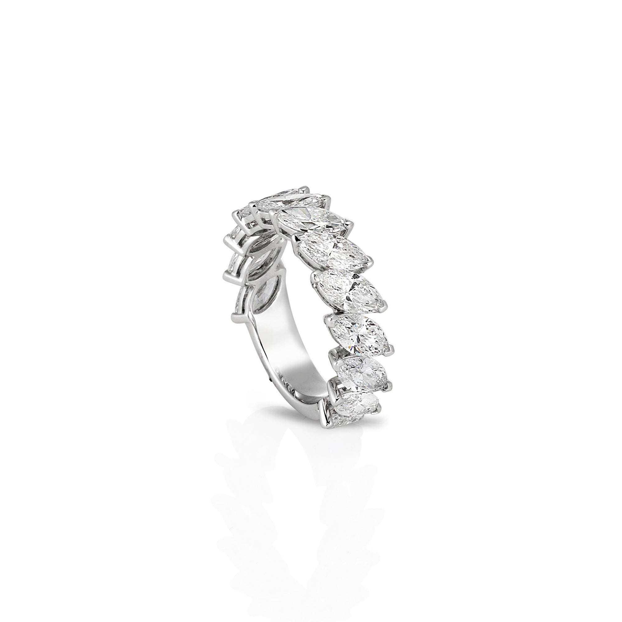 OFF SET MARQUISE CUT RING
