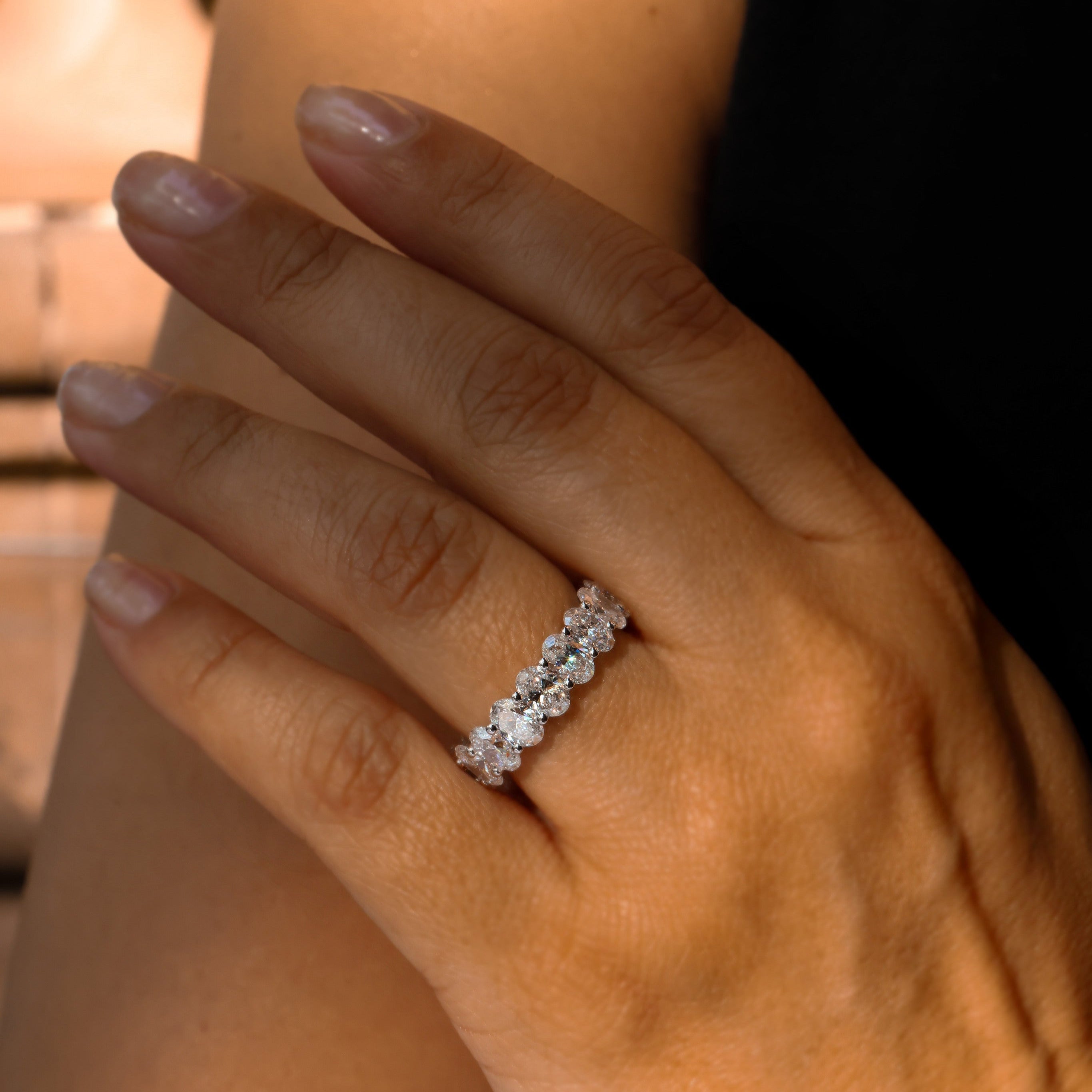 OVAL CUT ETERNITY RING