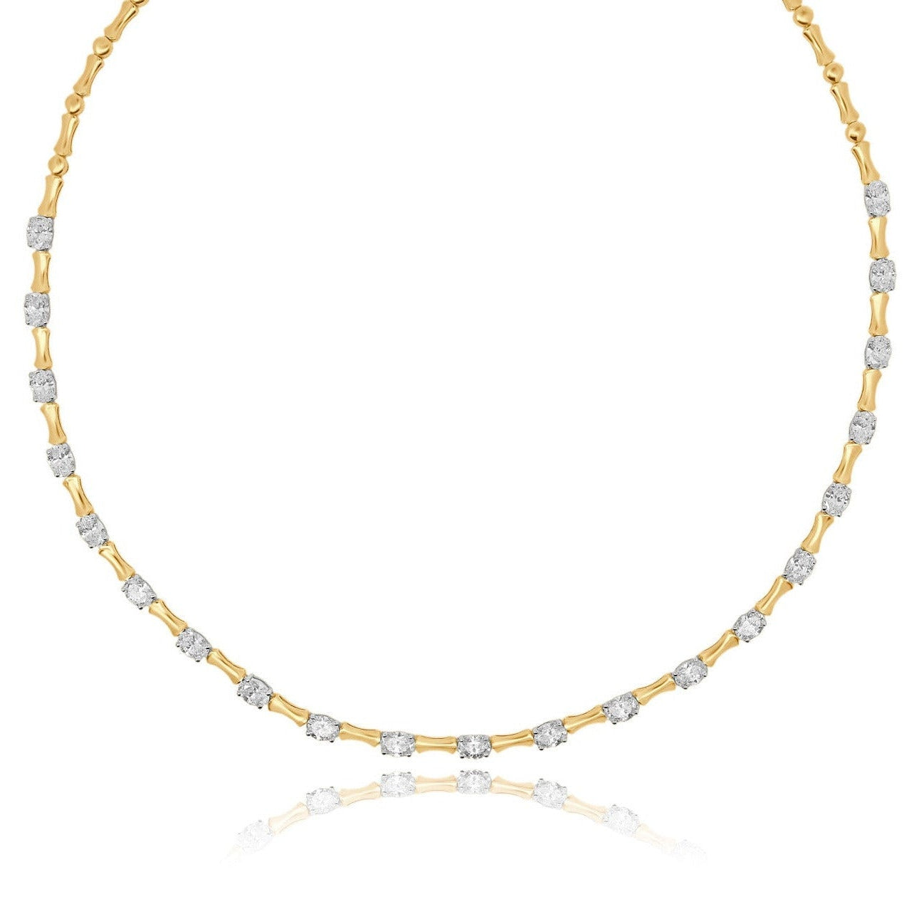 OVAL DIAMOND NECKLET
