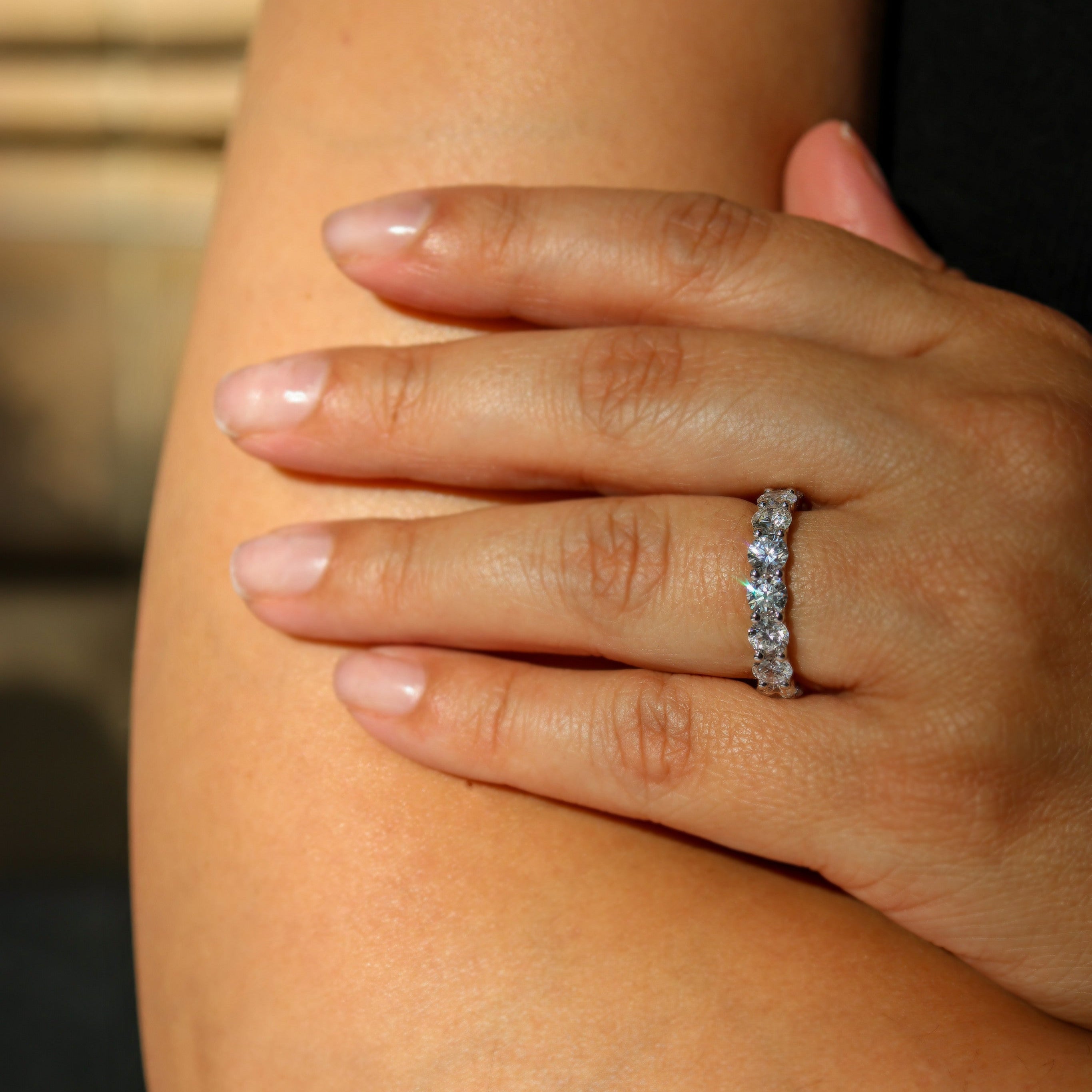 ROUND BRILLIANT CUT ETERNITY RING