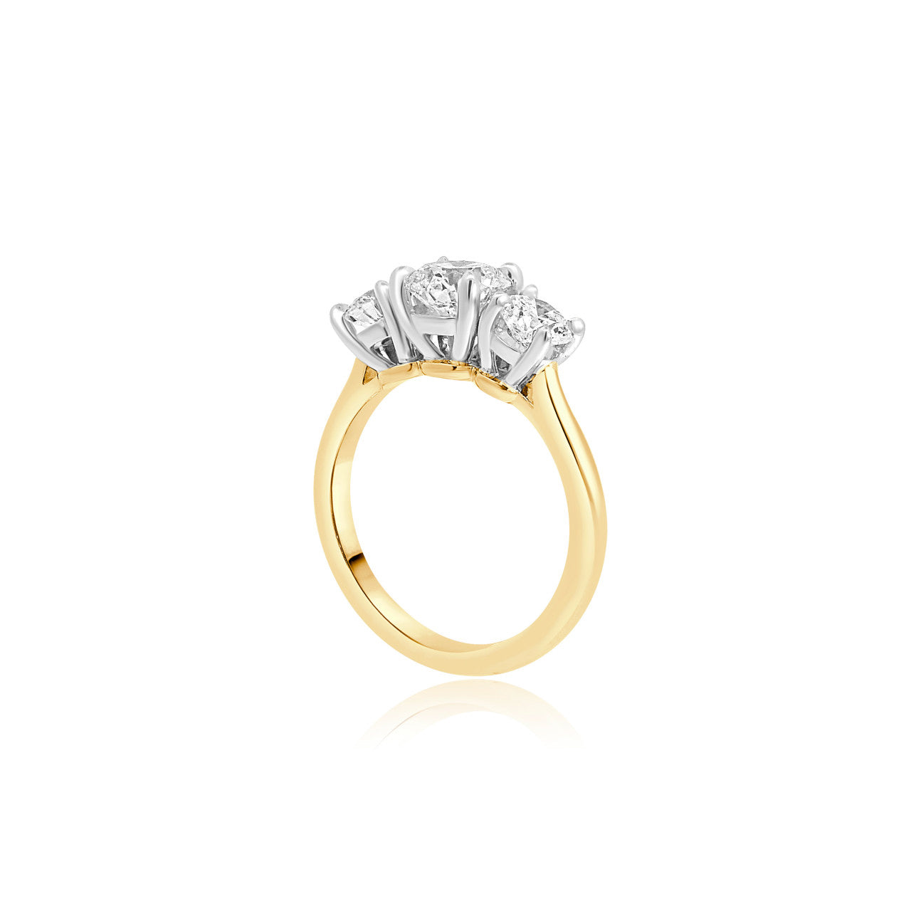3 STONE DIAMOND ENGAGEMENT RING